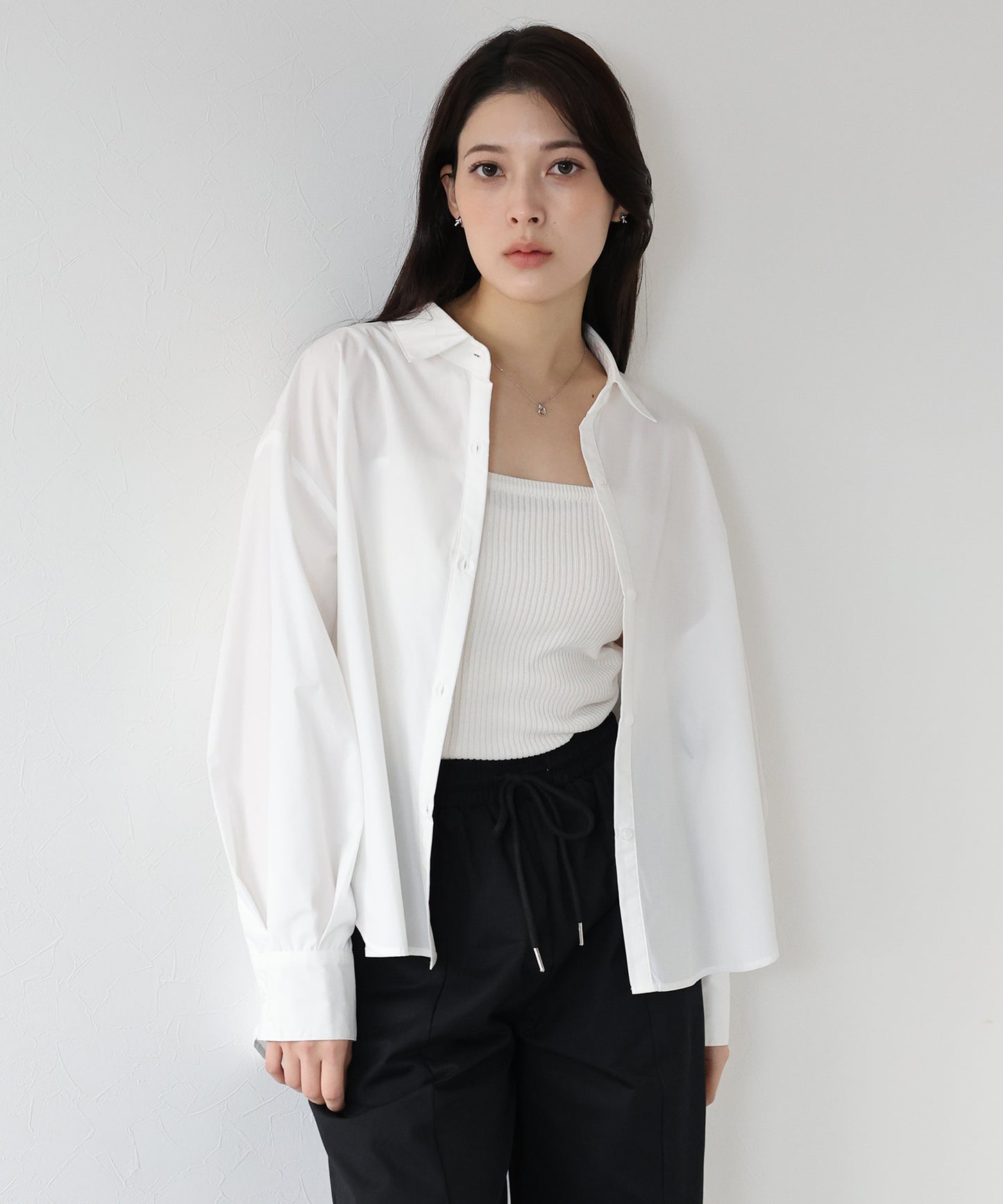 【TIME SALE】タック袖ビッグシャツ