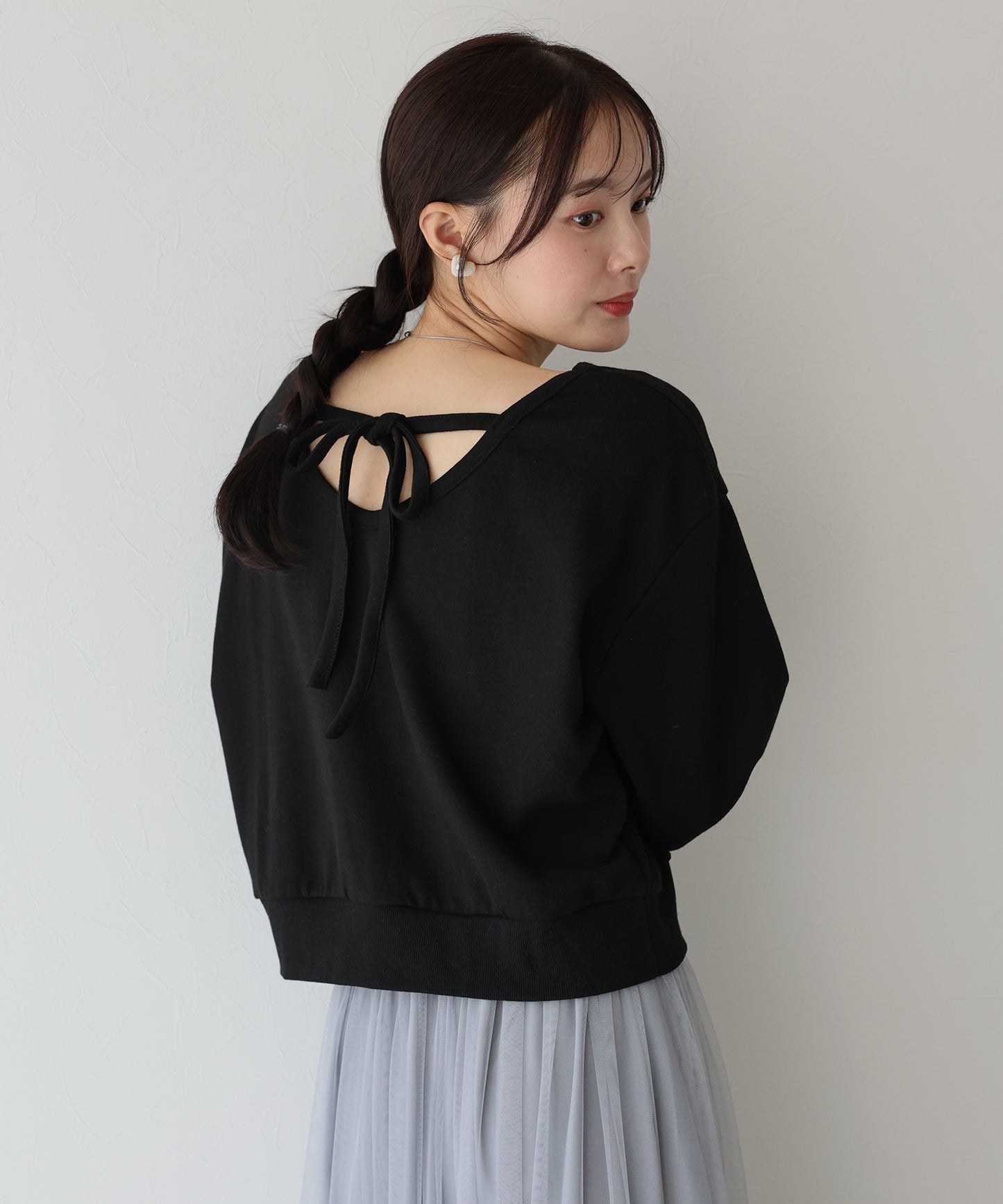 【TIME SALE】バックリボンスウェット
