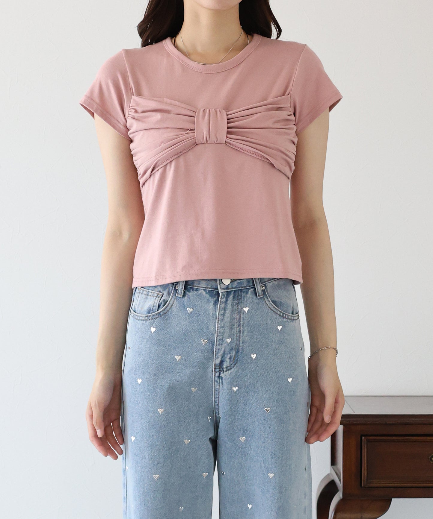 フロントリボンTシャツ【ネコポス】