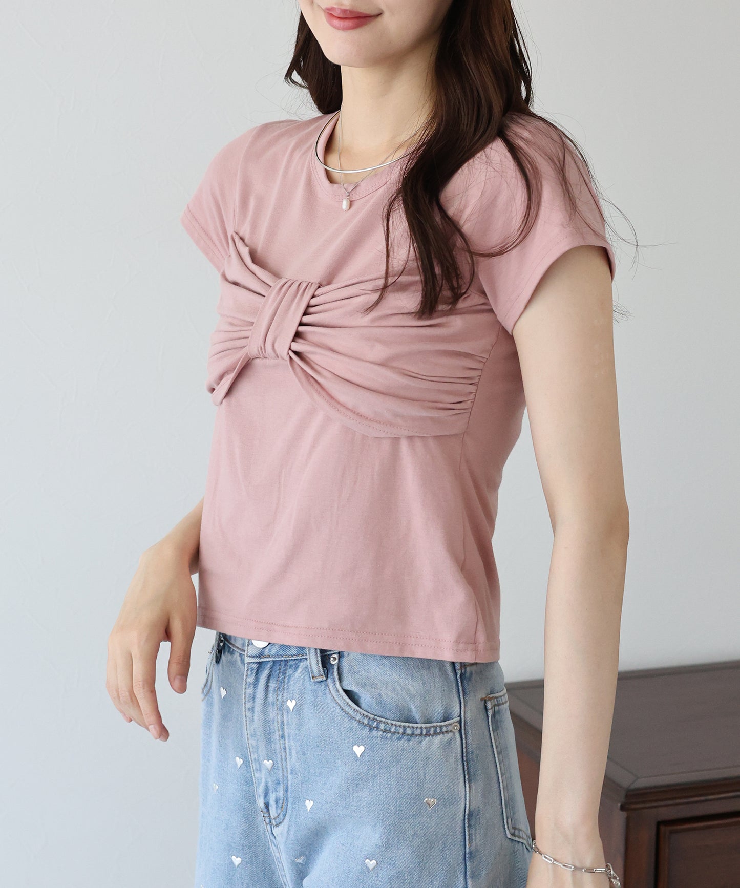 フロントリボンTシャツ【ネコポス】