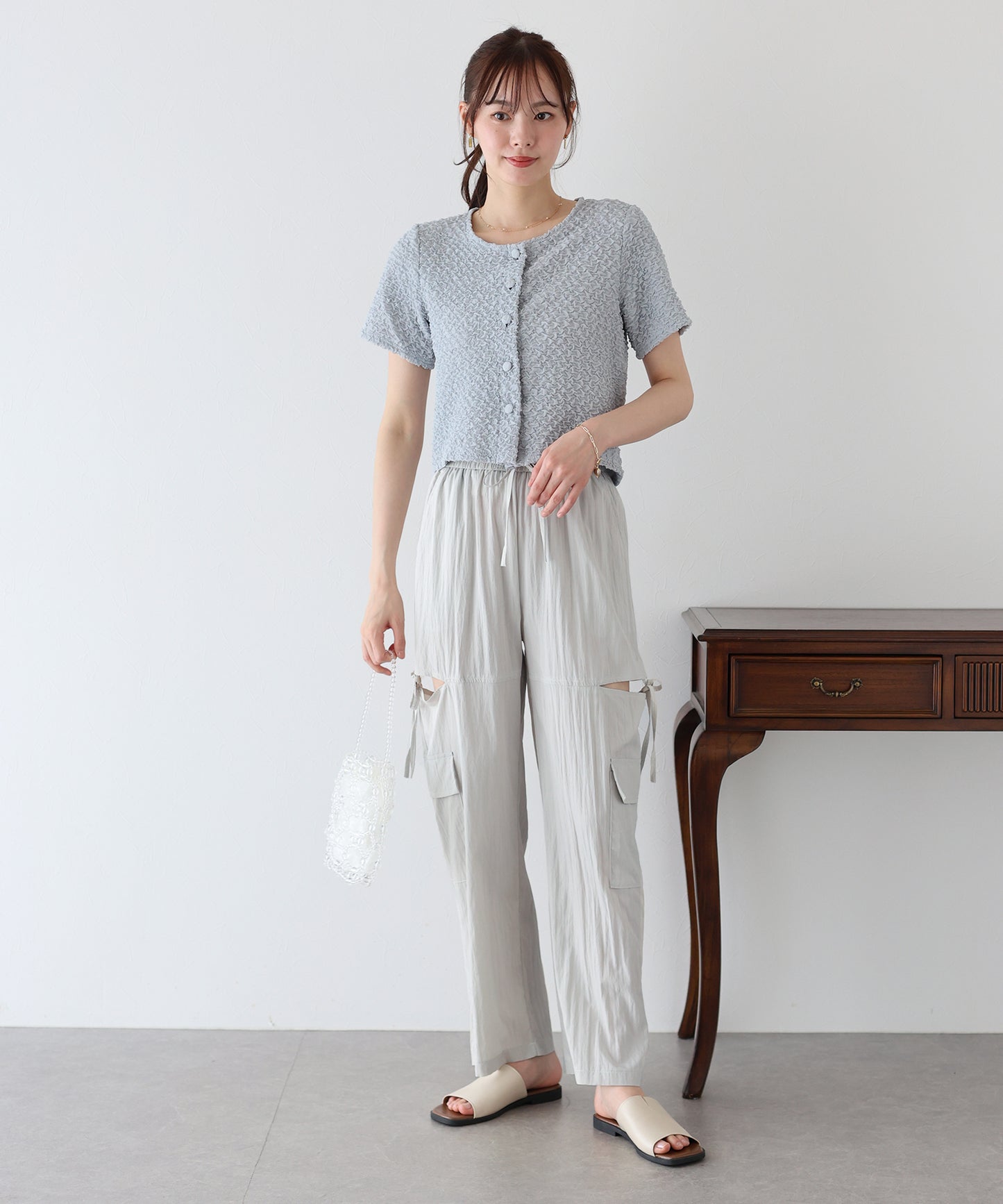 【SALE】サイドオープンパンツ