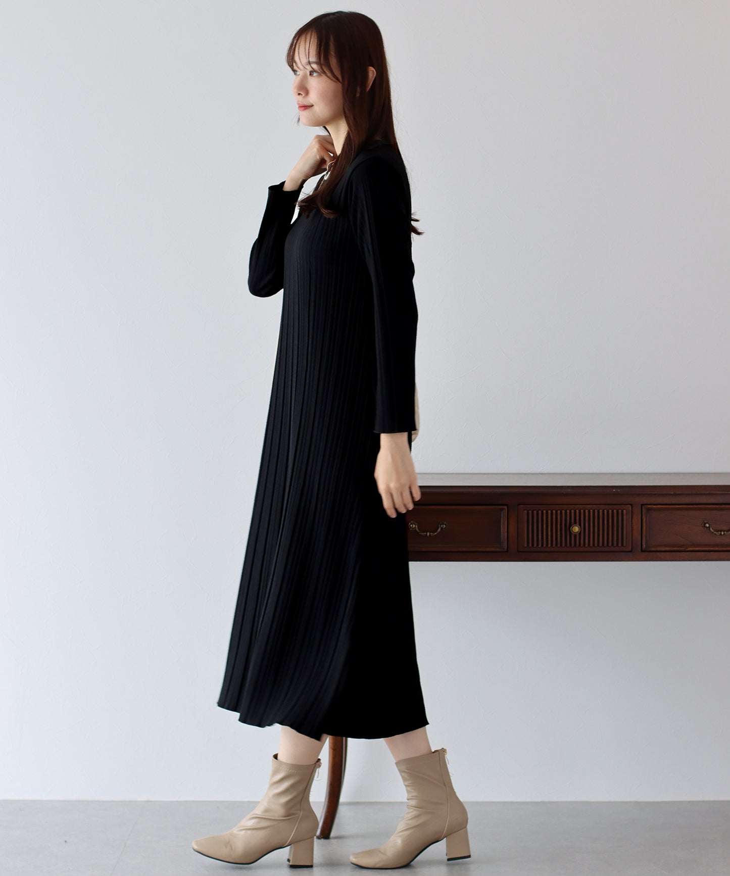 【TIME SALE】プリーツカットワンピース