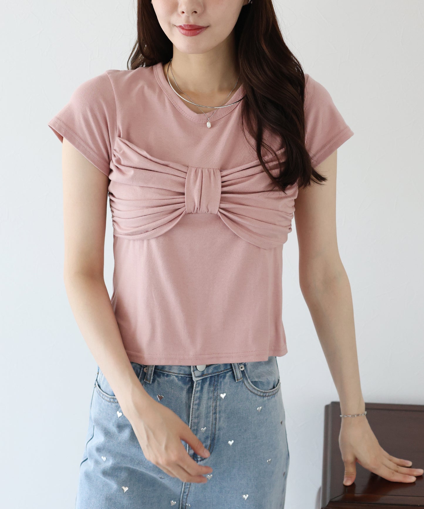 フロントリボンTシャツ【ネコポス】