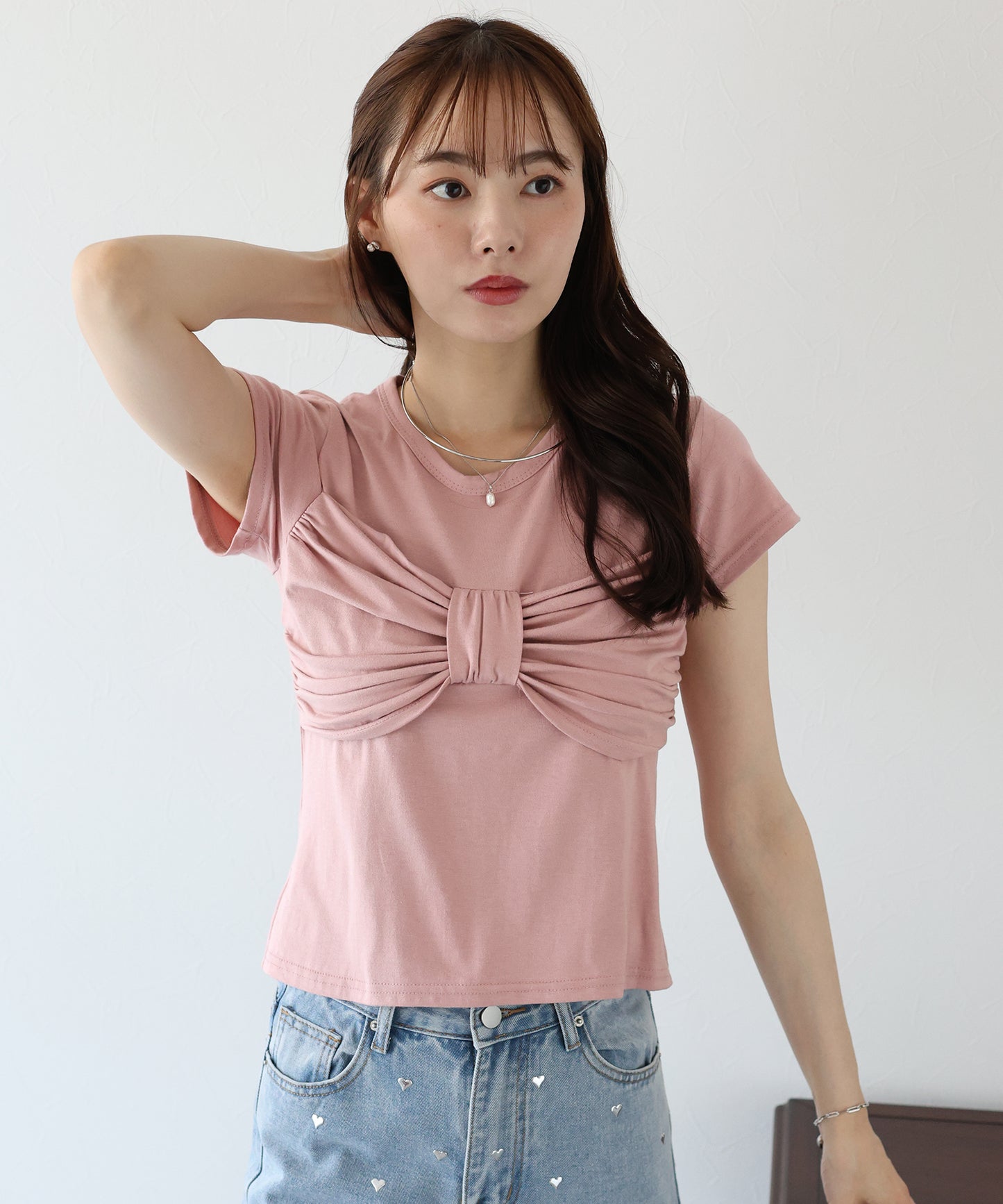 フロントリボンTシャツ【ネコポス】