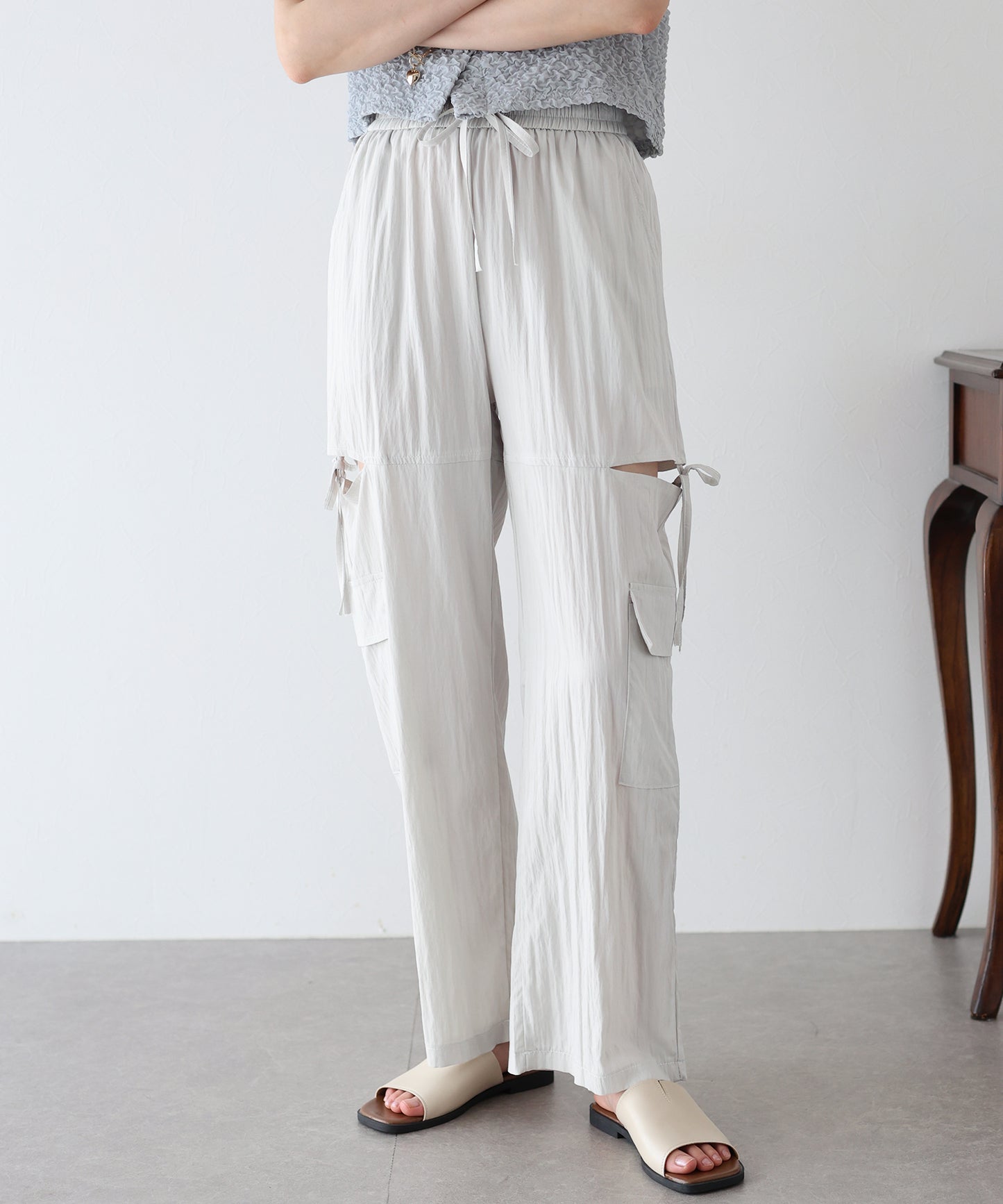 【SALE】サイドオープンパンツ