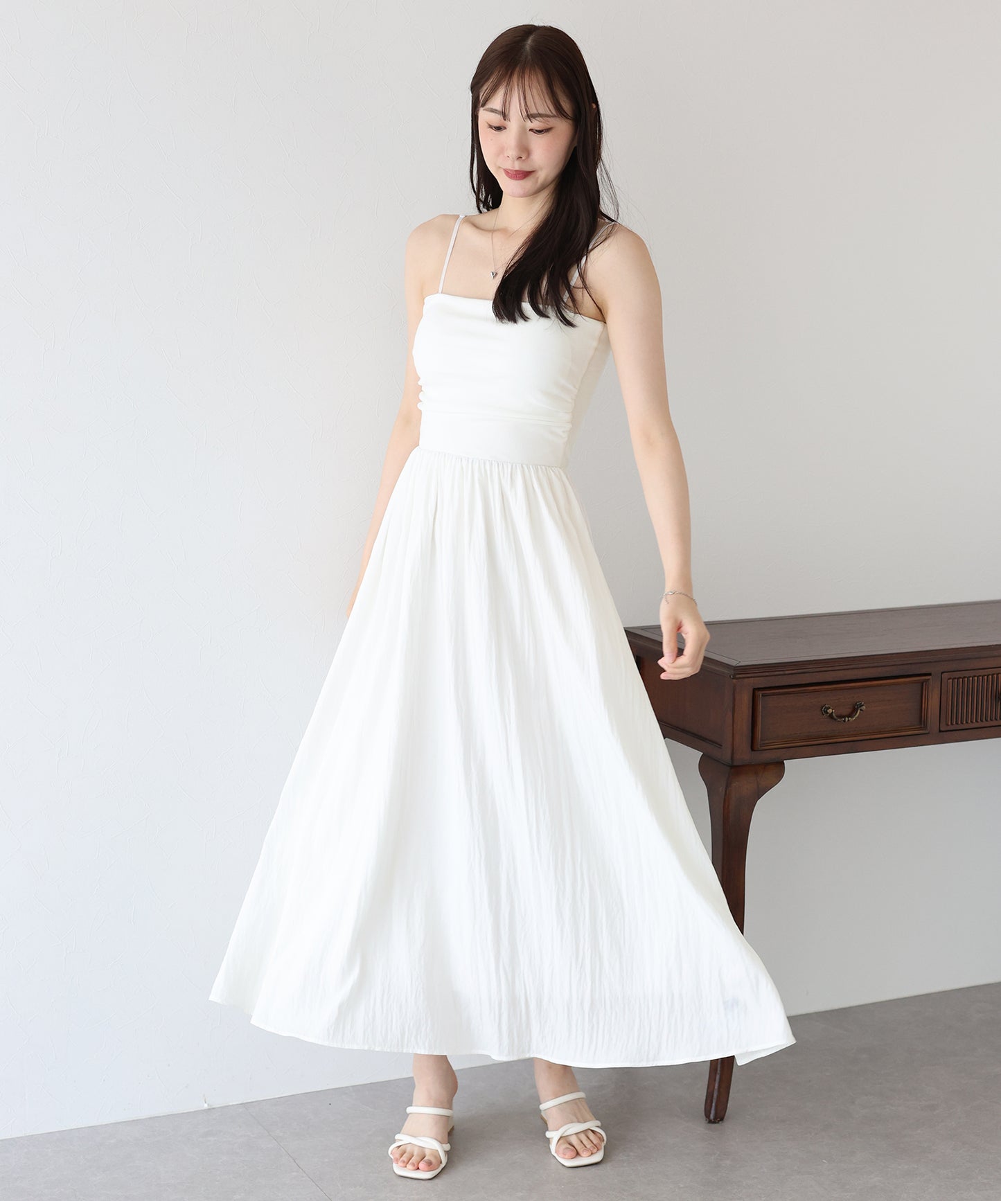 【TIME SALE】カップ付きキャミワンピース