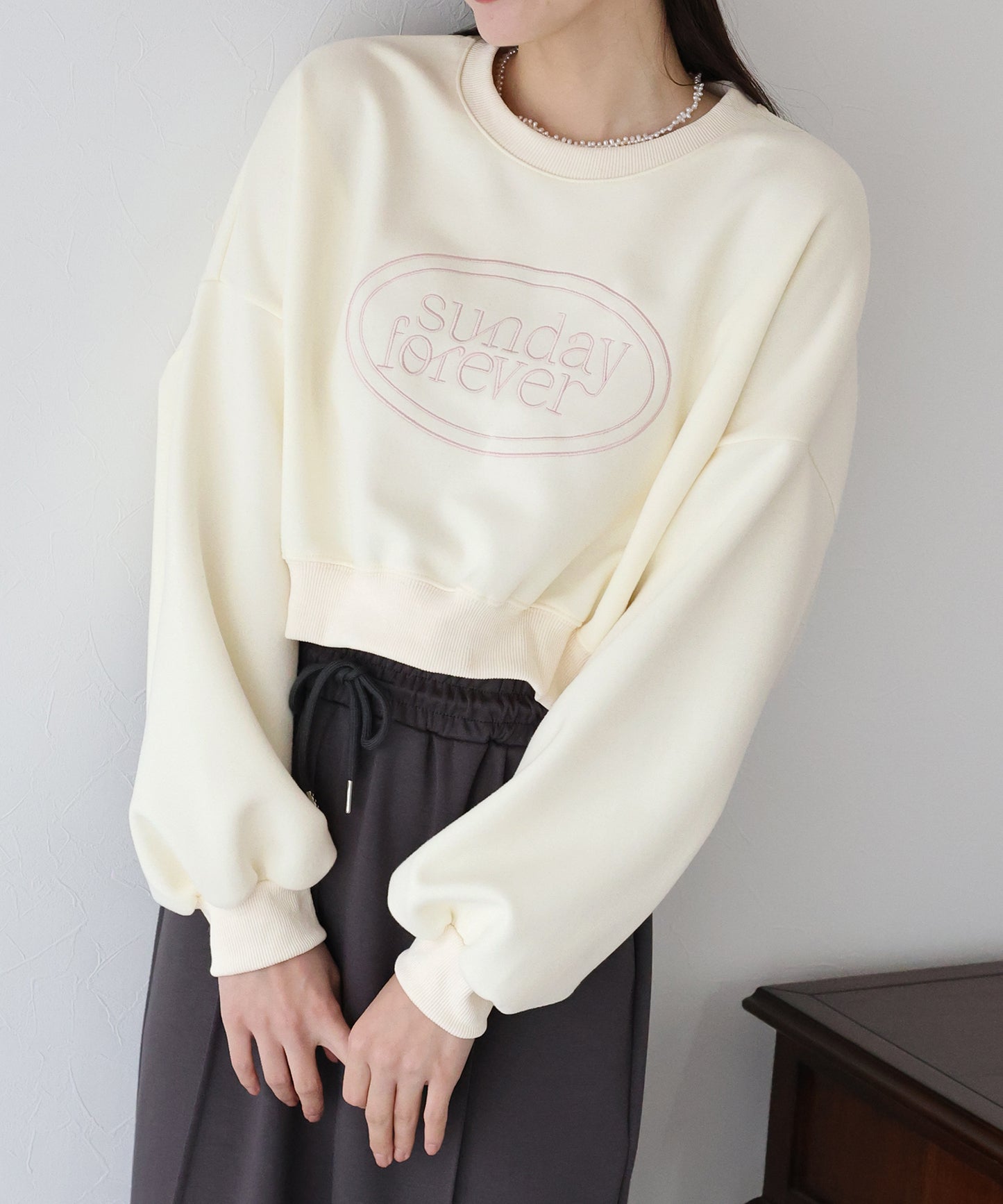 【TIME SALE】SunDayForever刺繍スウェット