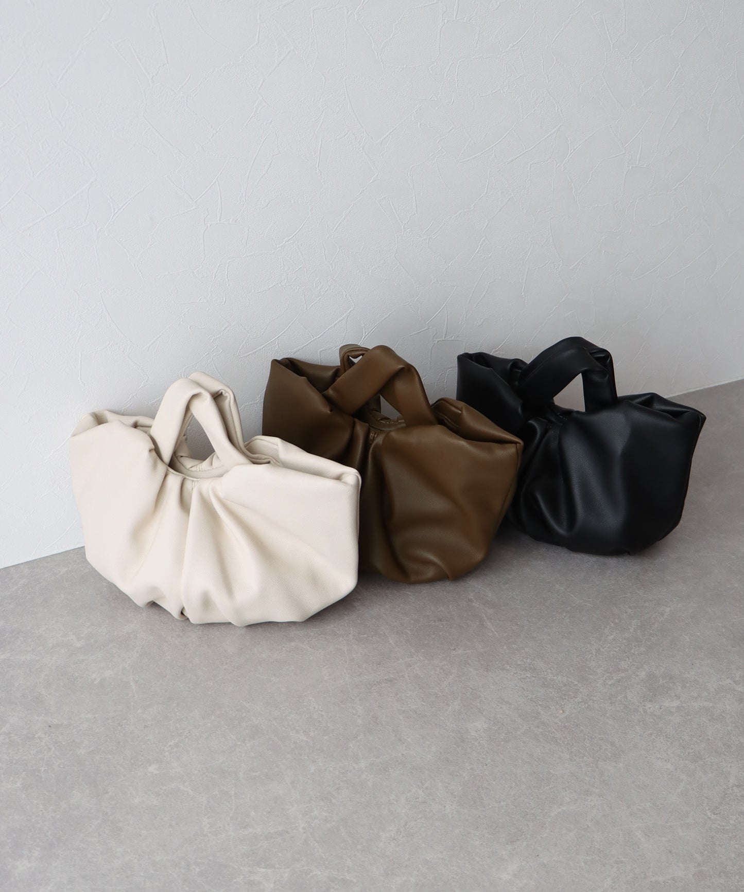 【SALE】ギャザーハンドバッグ