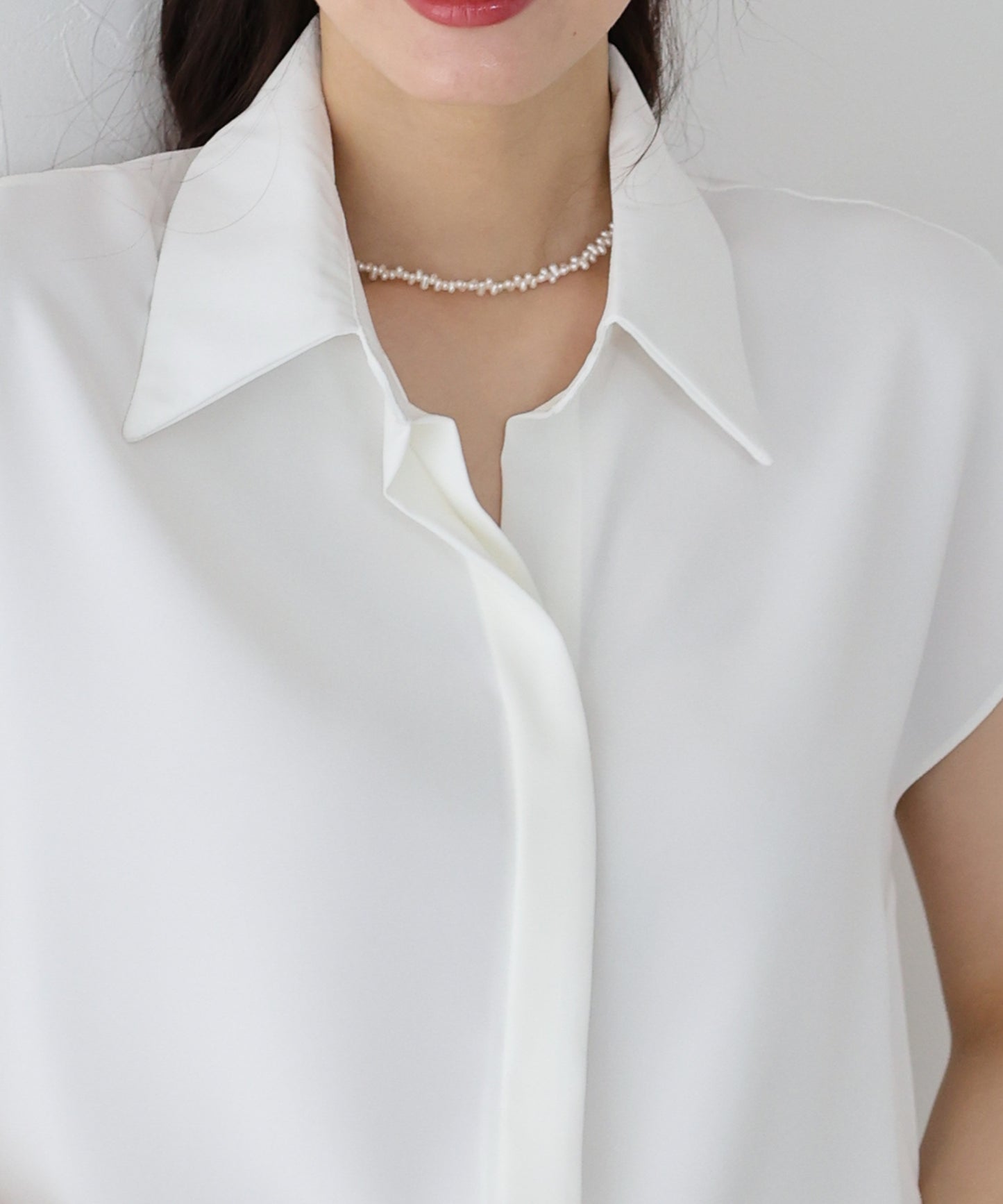 【TIME SALE】フレンチスリーブシャツ【ネコポス】