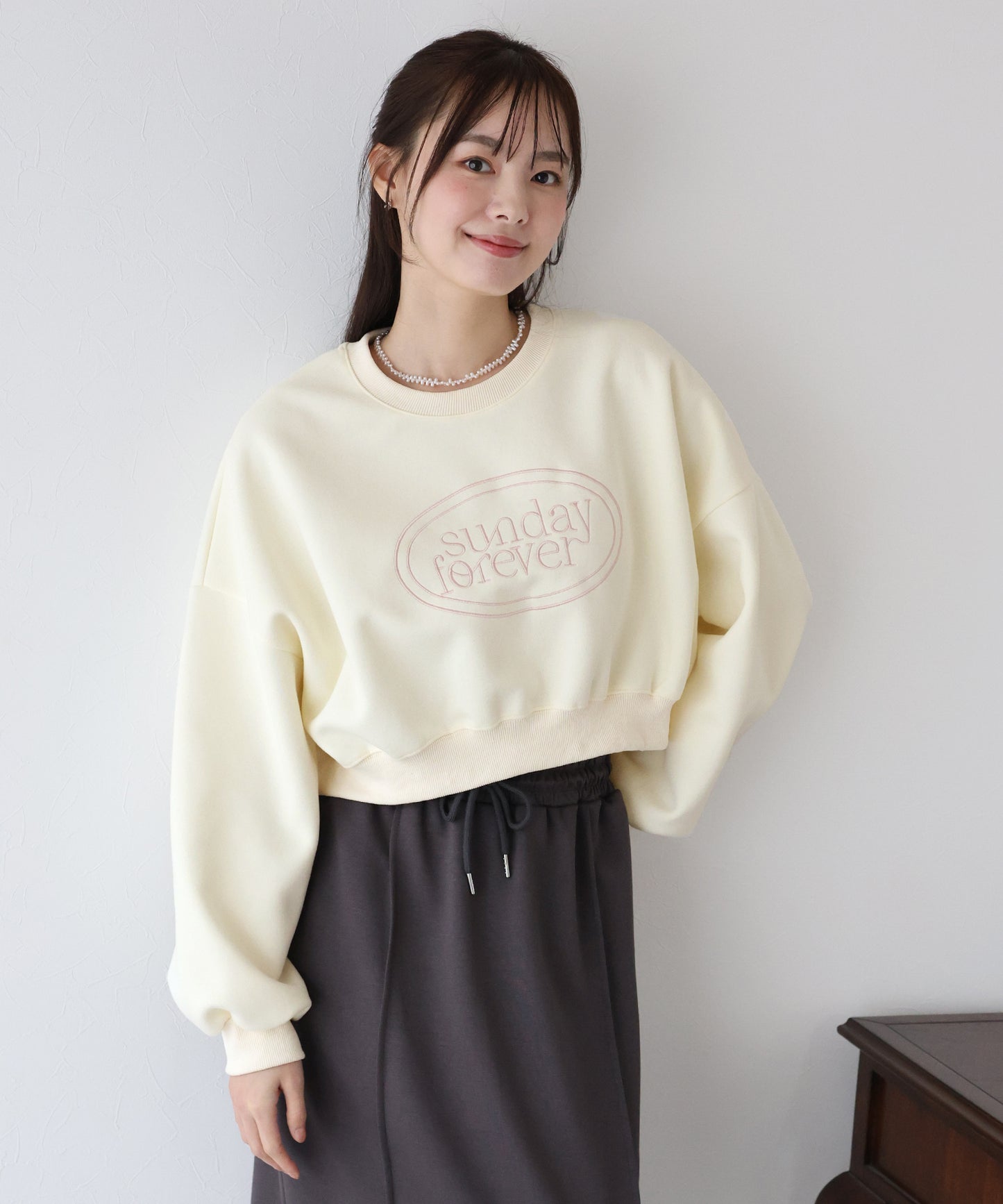 【TIME SALE】SunDayForever刺繍スウェット
