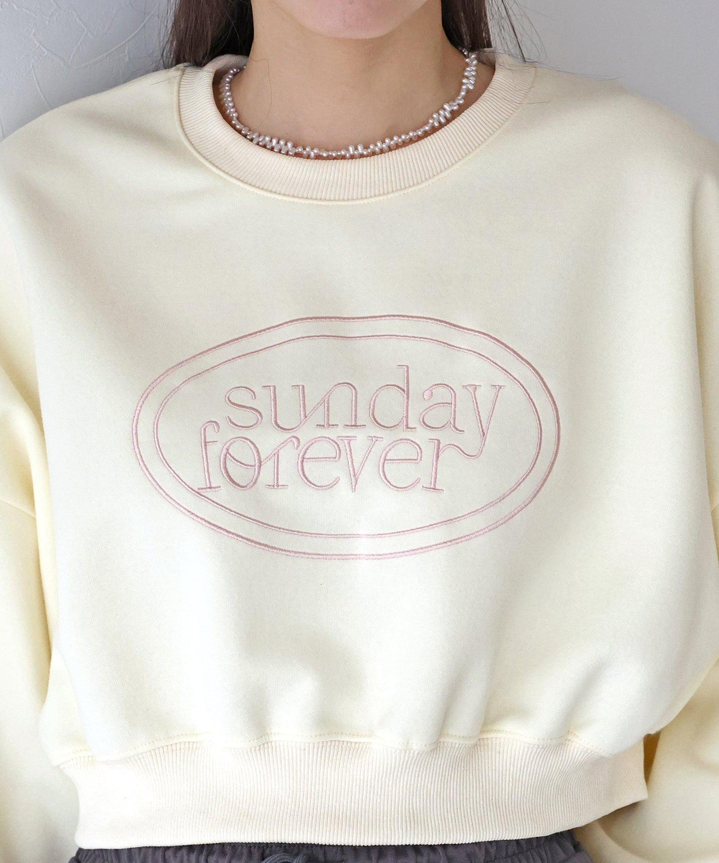 【TIME SALE】SunDayForever刺繍スウェット