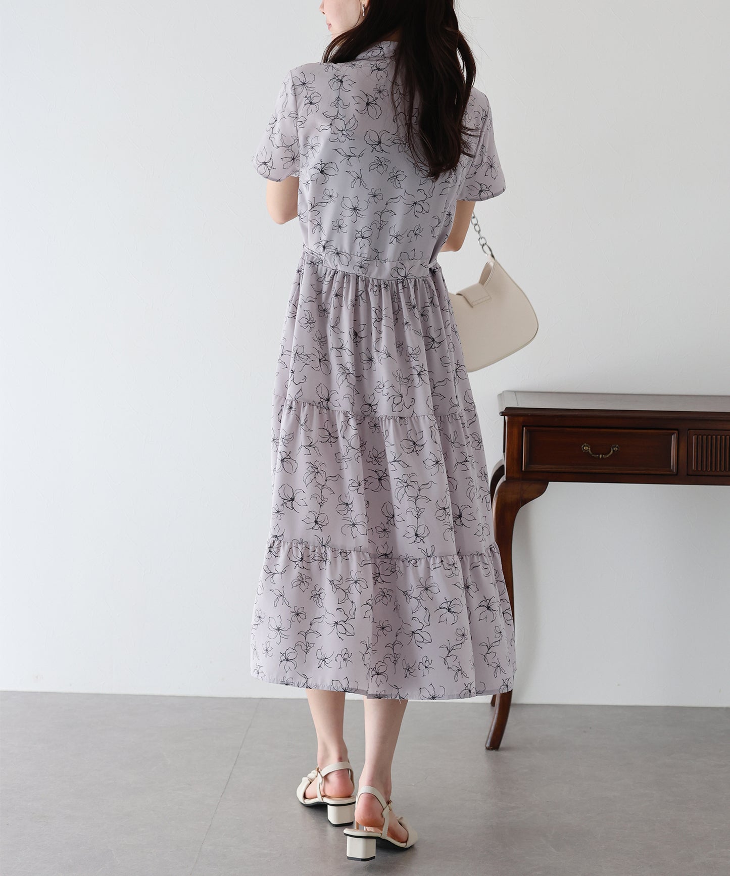 【TIME SALE】【接触冷感】無地&アソート花柄ワンピース