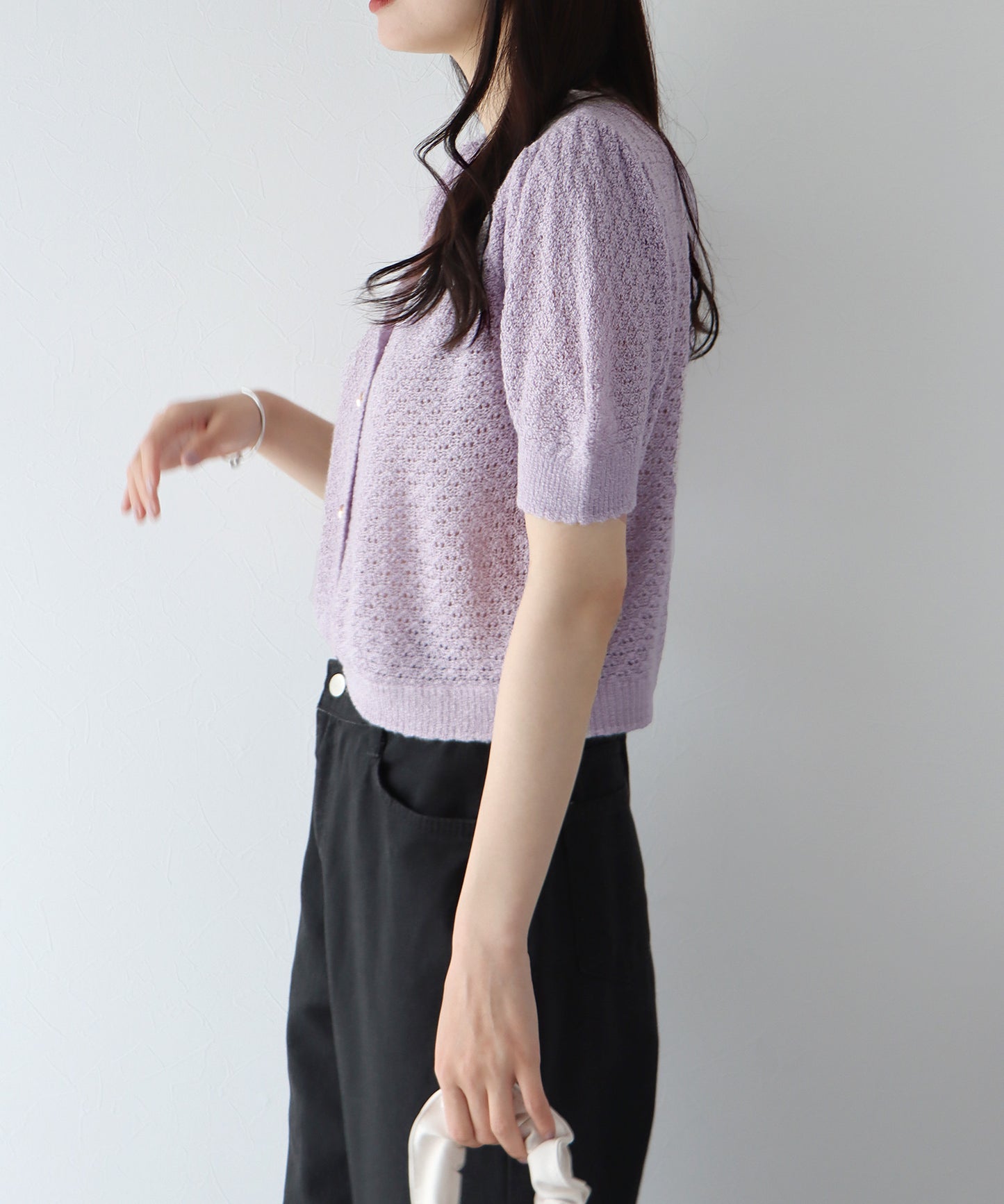 【SALE】パールボタンカーディガン