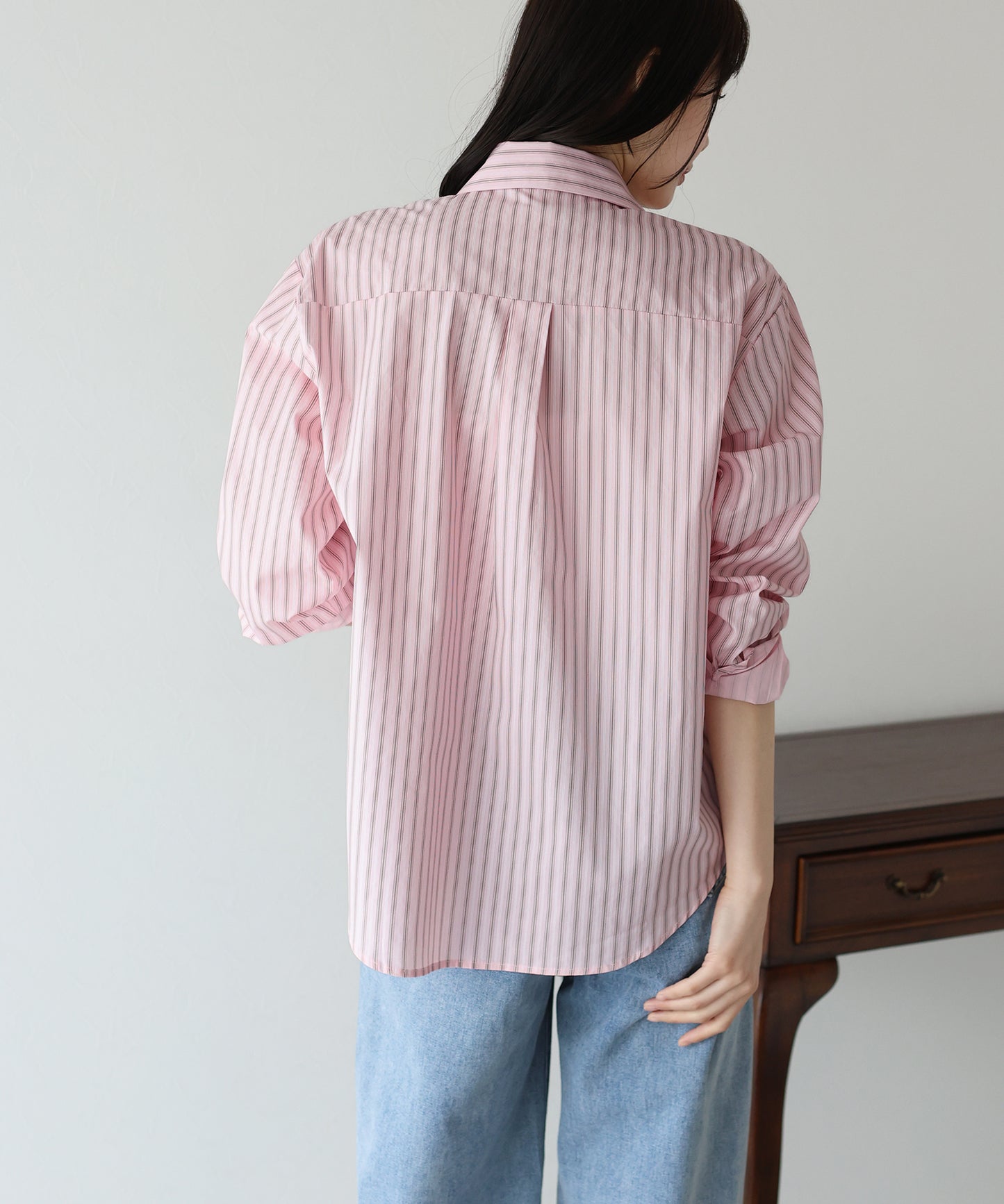 【SALE】カラーストライプシャツ【ネコポス】