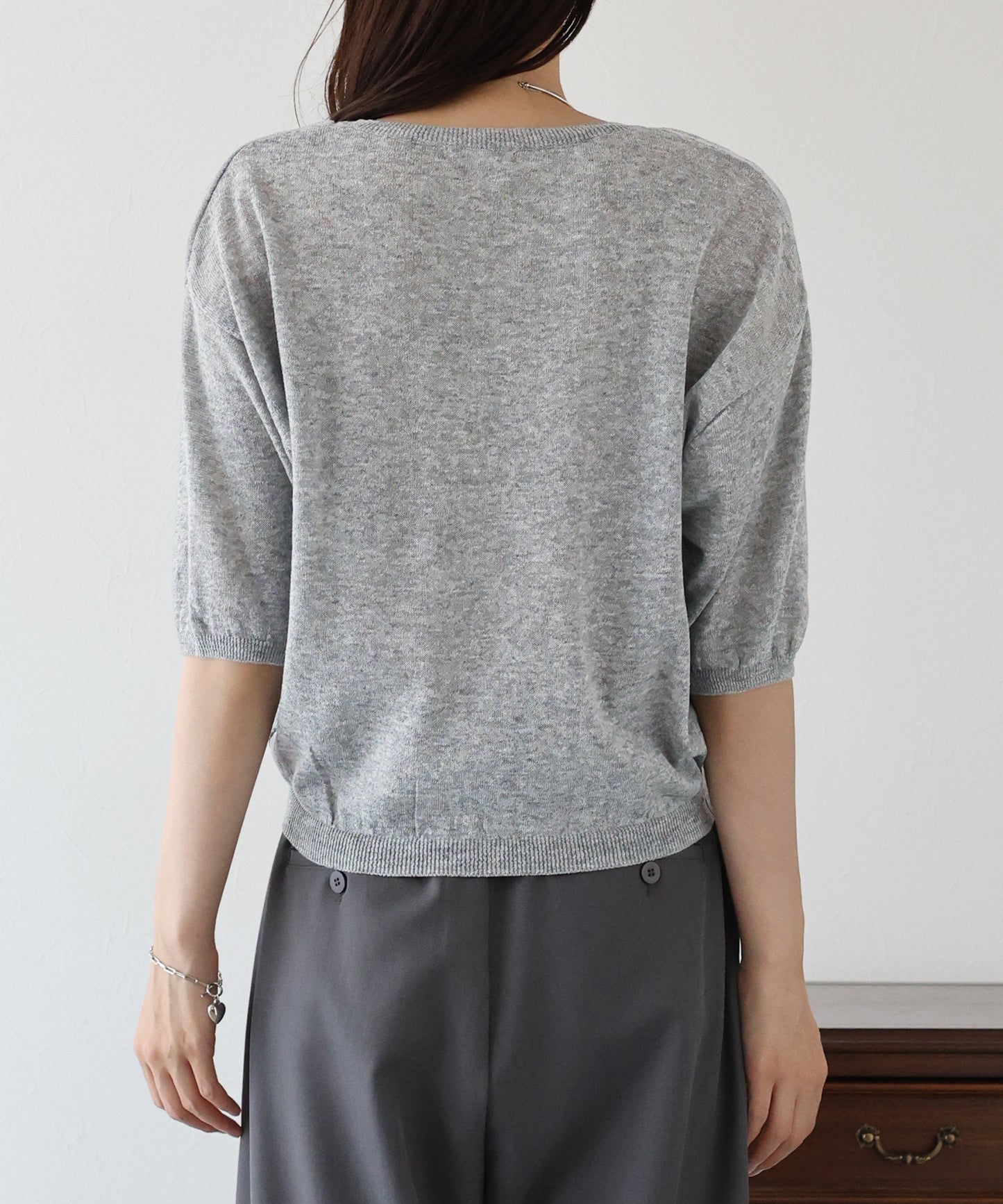 【TIME SALE】Vネックドルマンニット