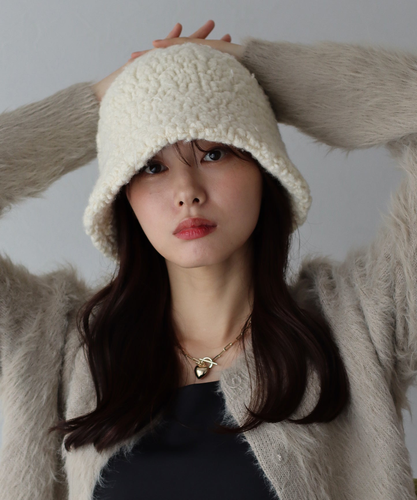 【SALE】ウールボアバケットハット