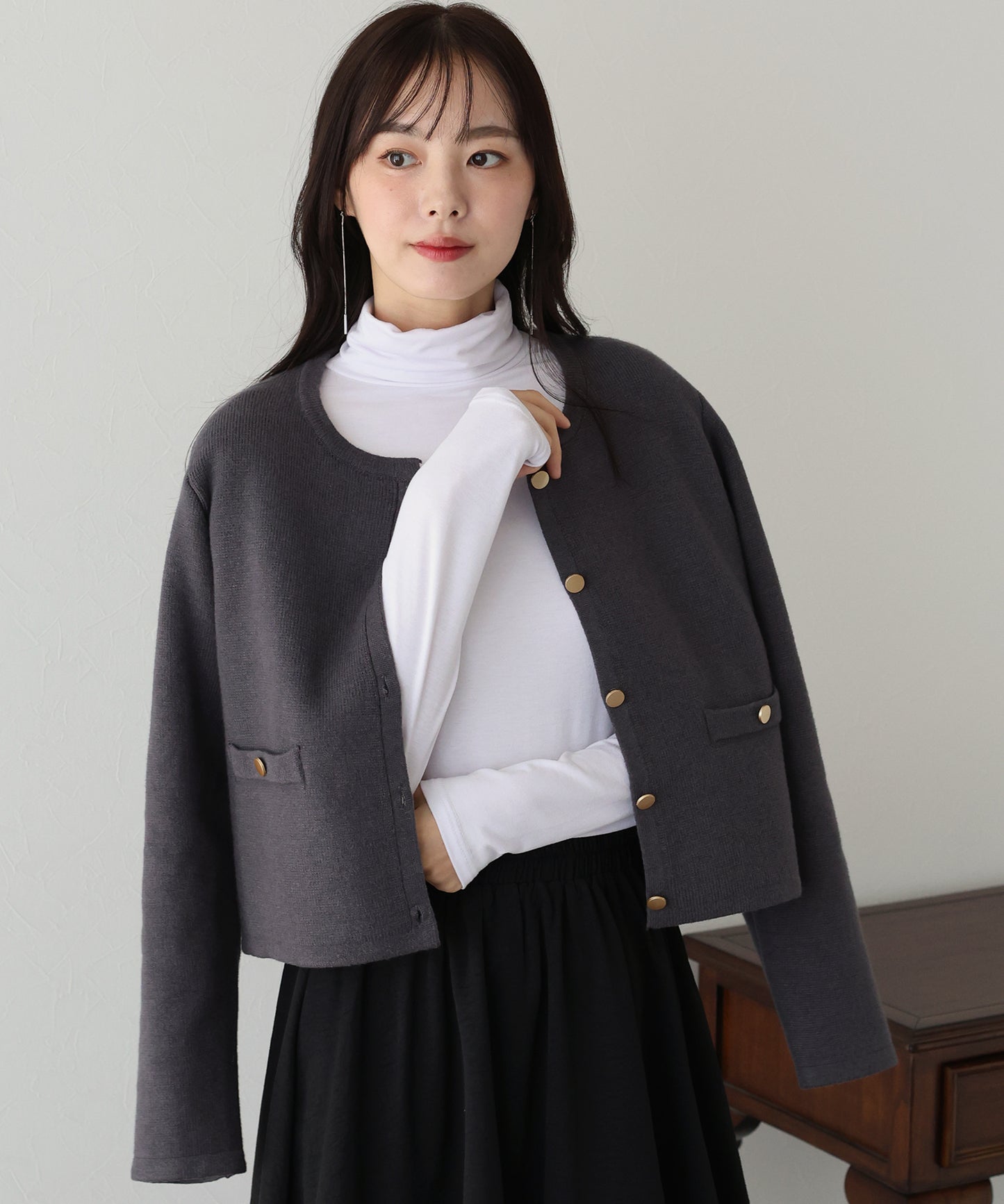 【SALE】タートルネックカットソー【ネコポス】