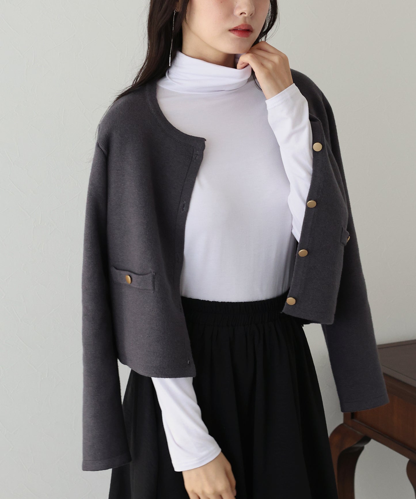 【SALE】タートルネックカットソー【ネコポス】