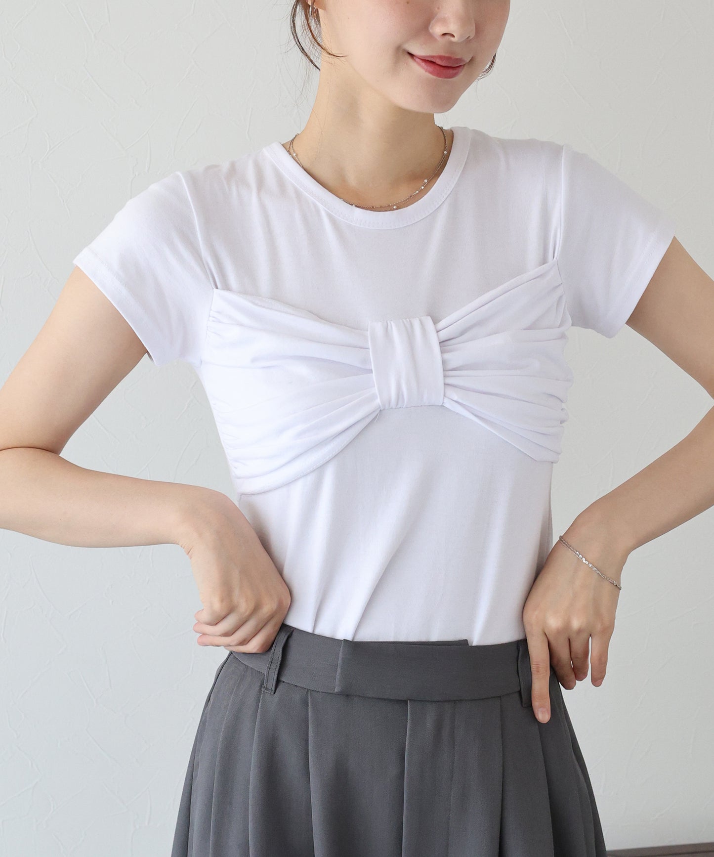 フロントリボンTシャツ【ネコポス】
