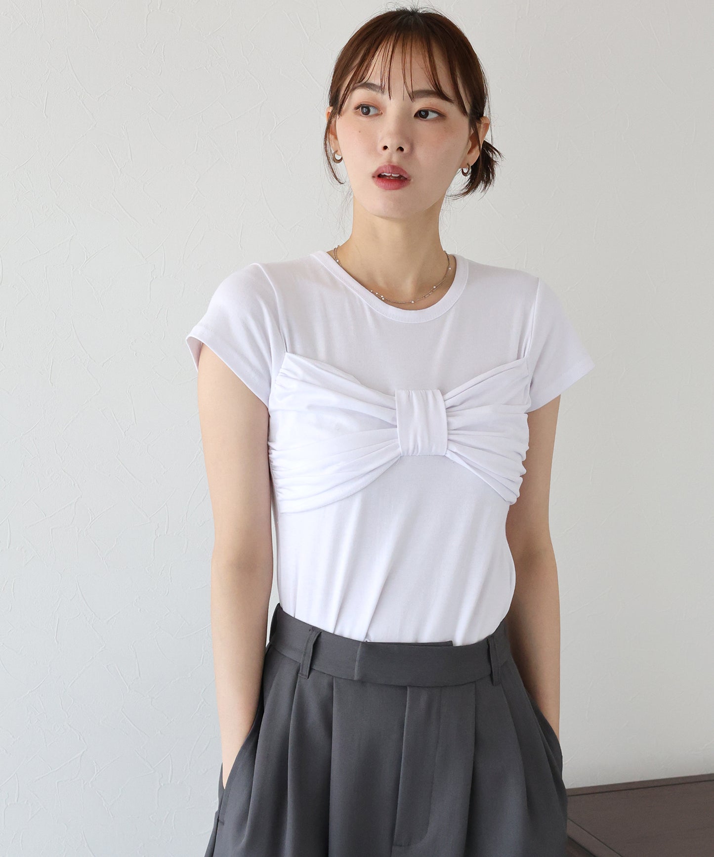 フロントリボンTシャツ【ネコポス】