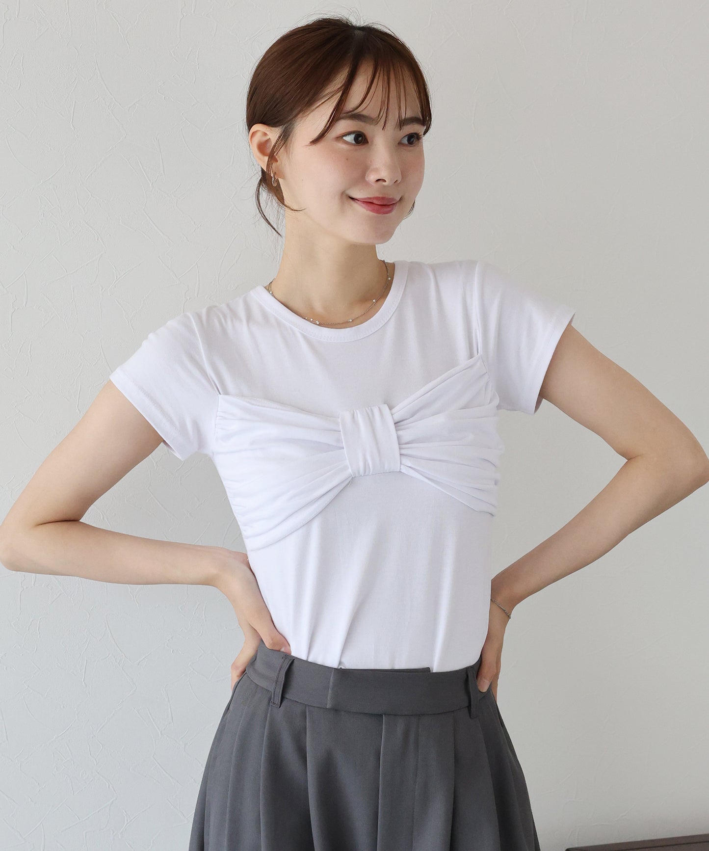 フロントリボンTシャツ【ネコポス】