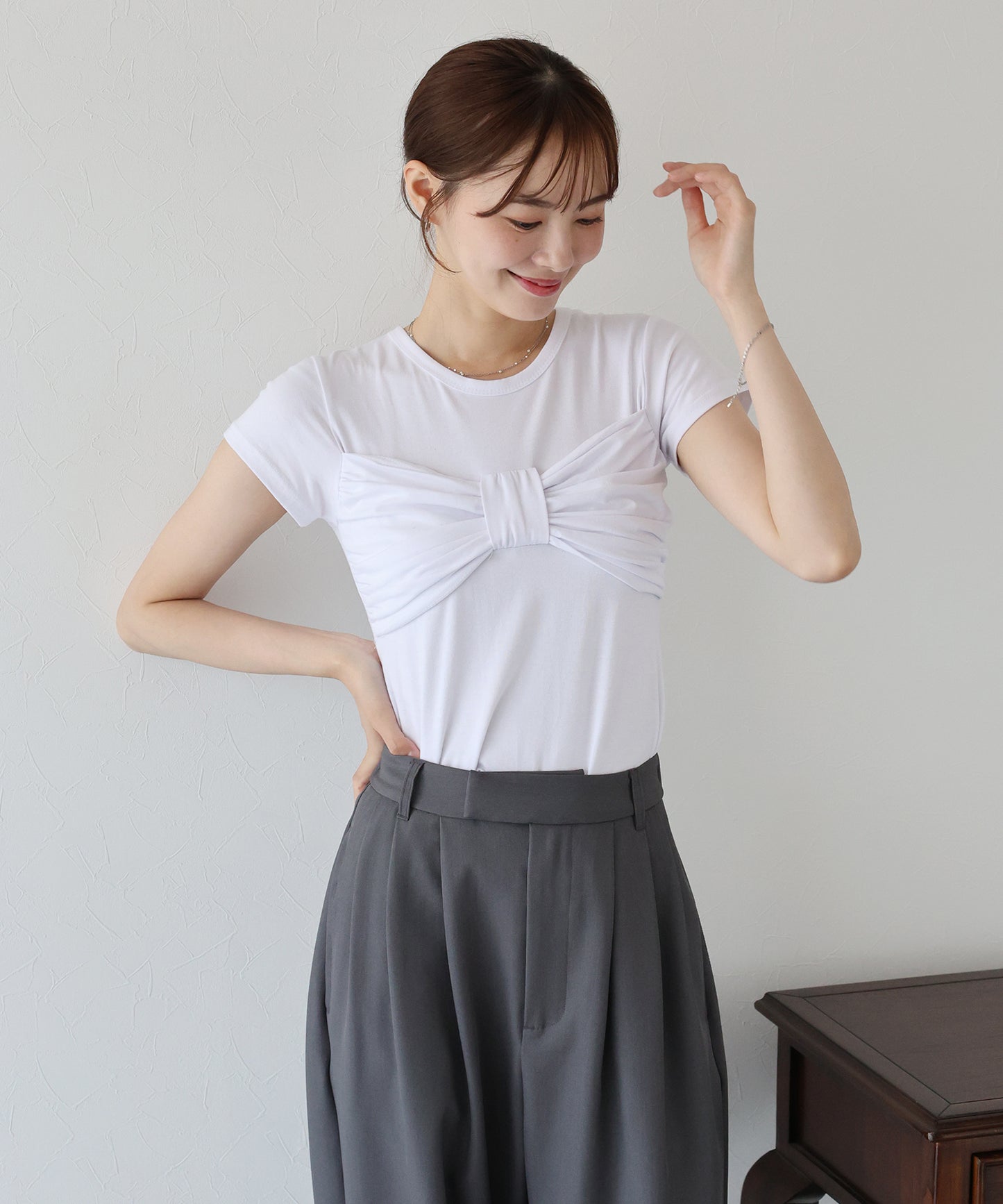 フロントリボンTシャツ【ネコポス】