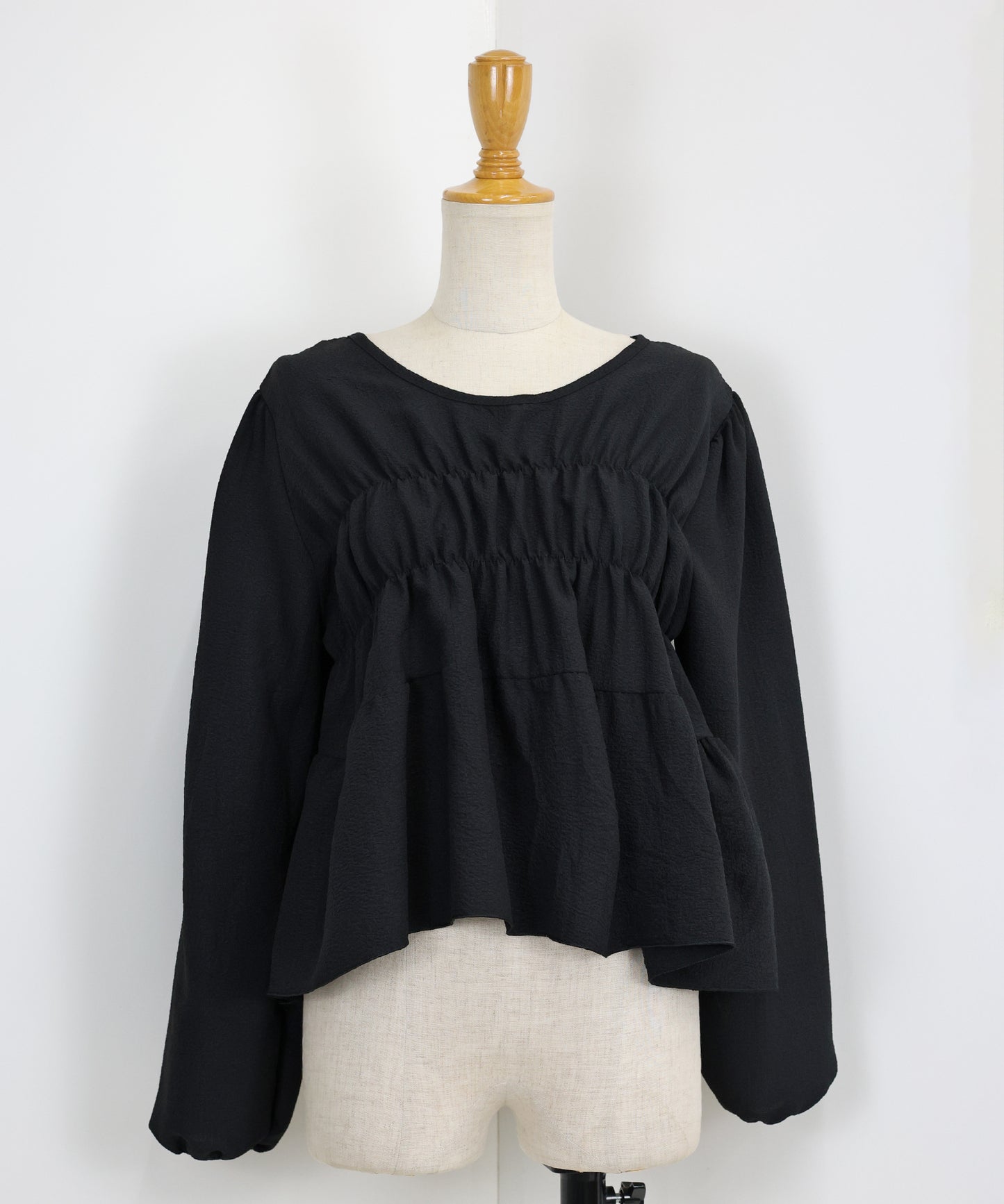 【早割5%OFF】バックリボンティアードブラウス【ネコポス】