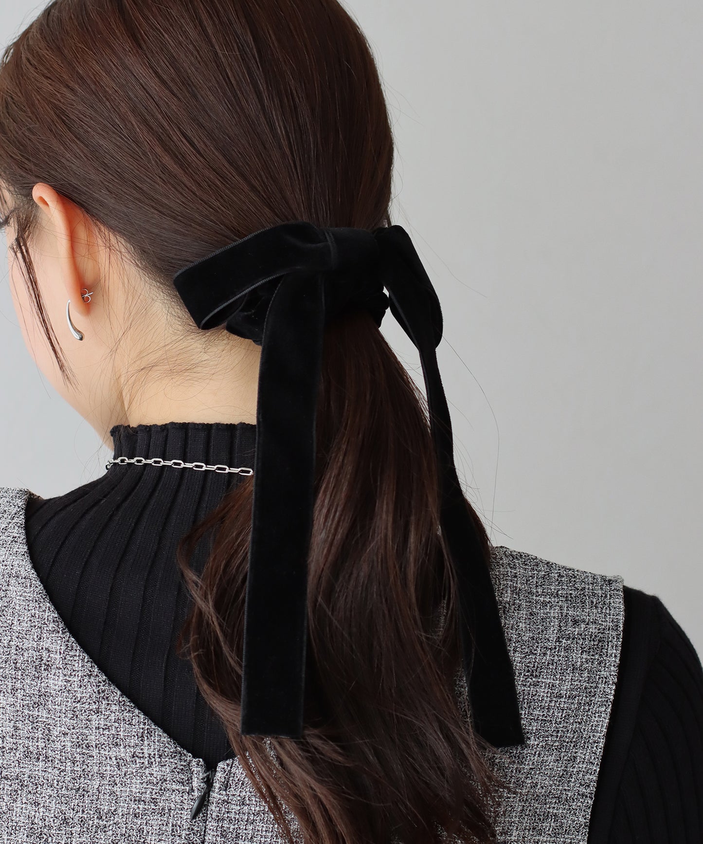 ロングベロアリボンシュシュ【ネコポス】