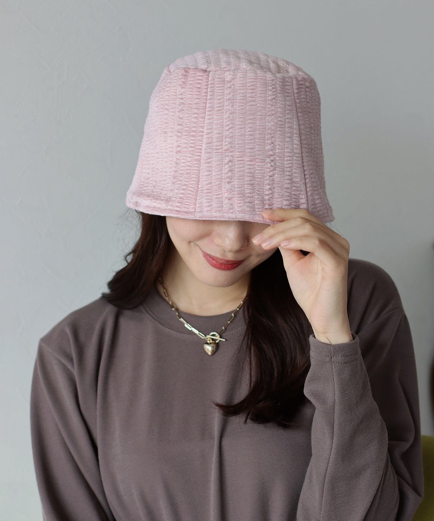 【SALE】ベロアジャガードバケットハット