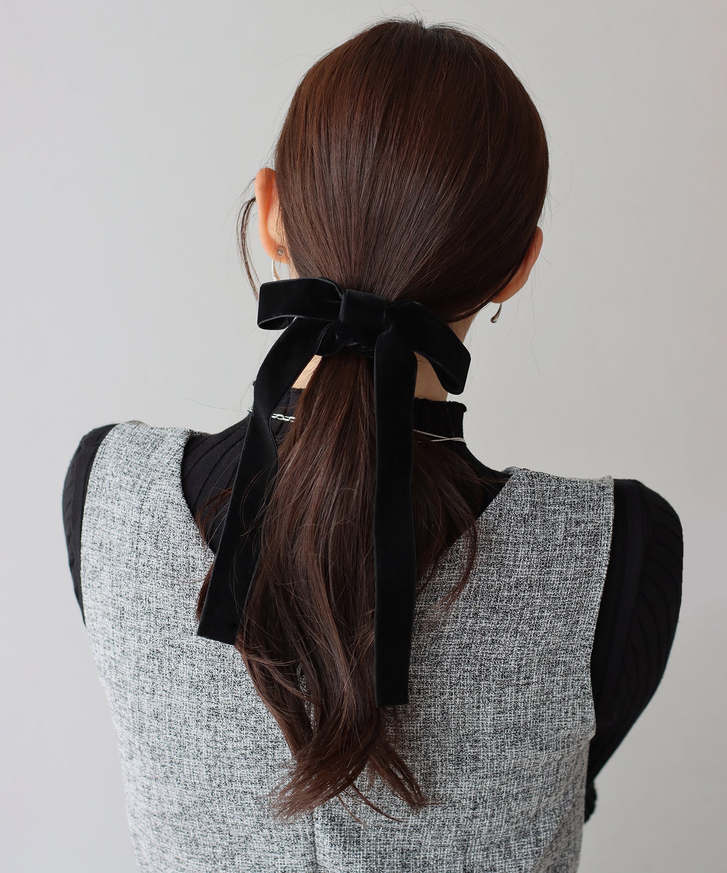 ロングベロアリボンシュシュ【ネコポス】