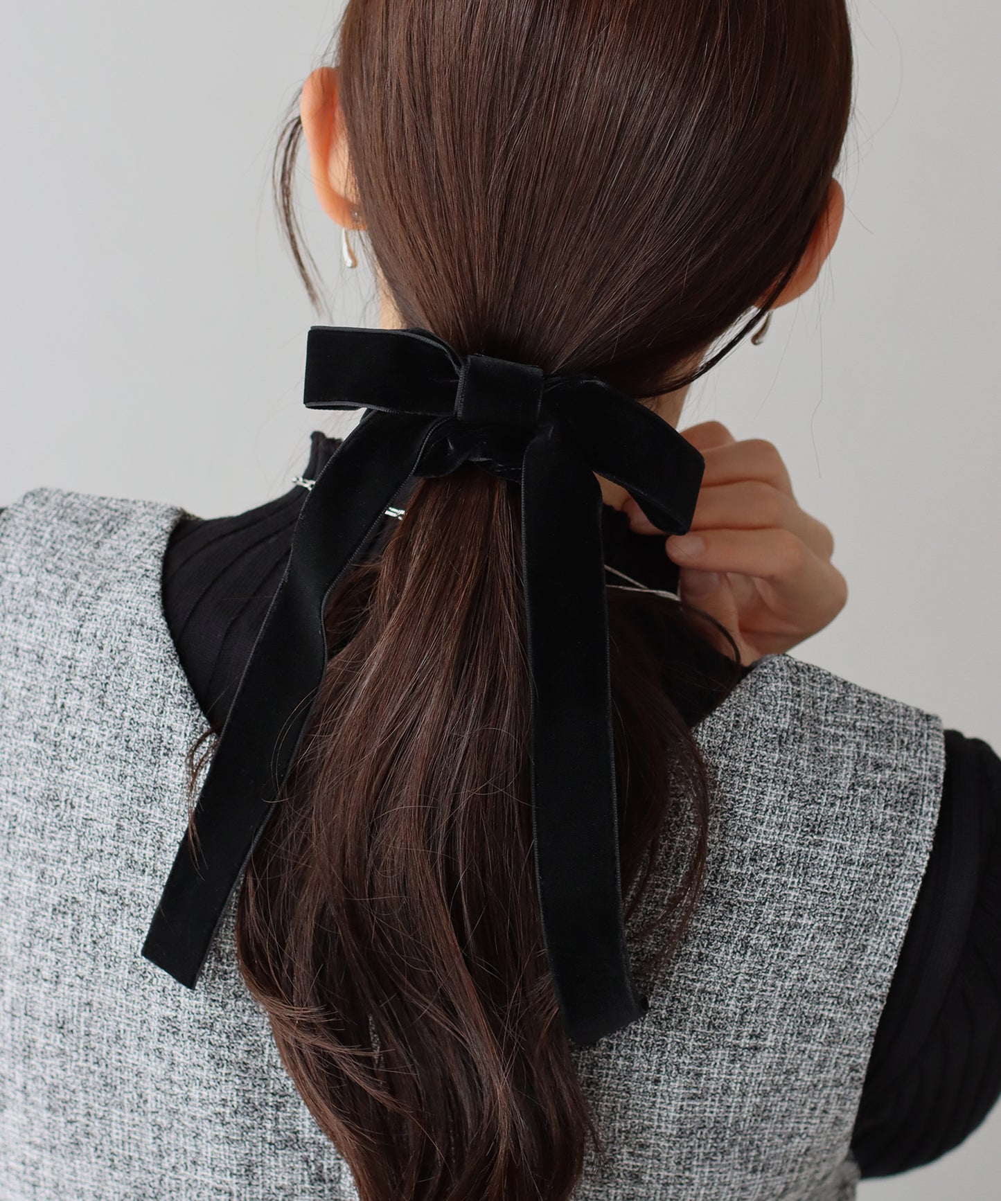 ロングベロアリボンシュシュ【ネコポス】