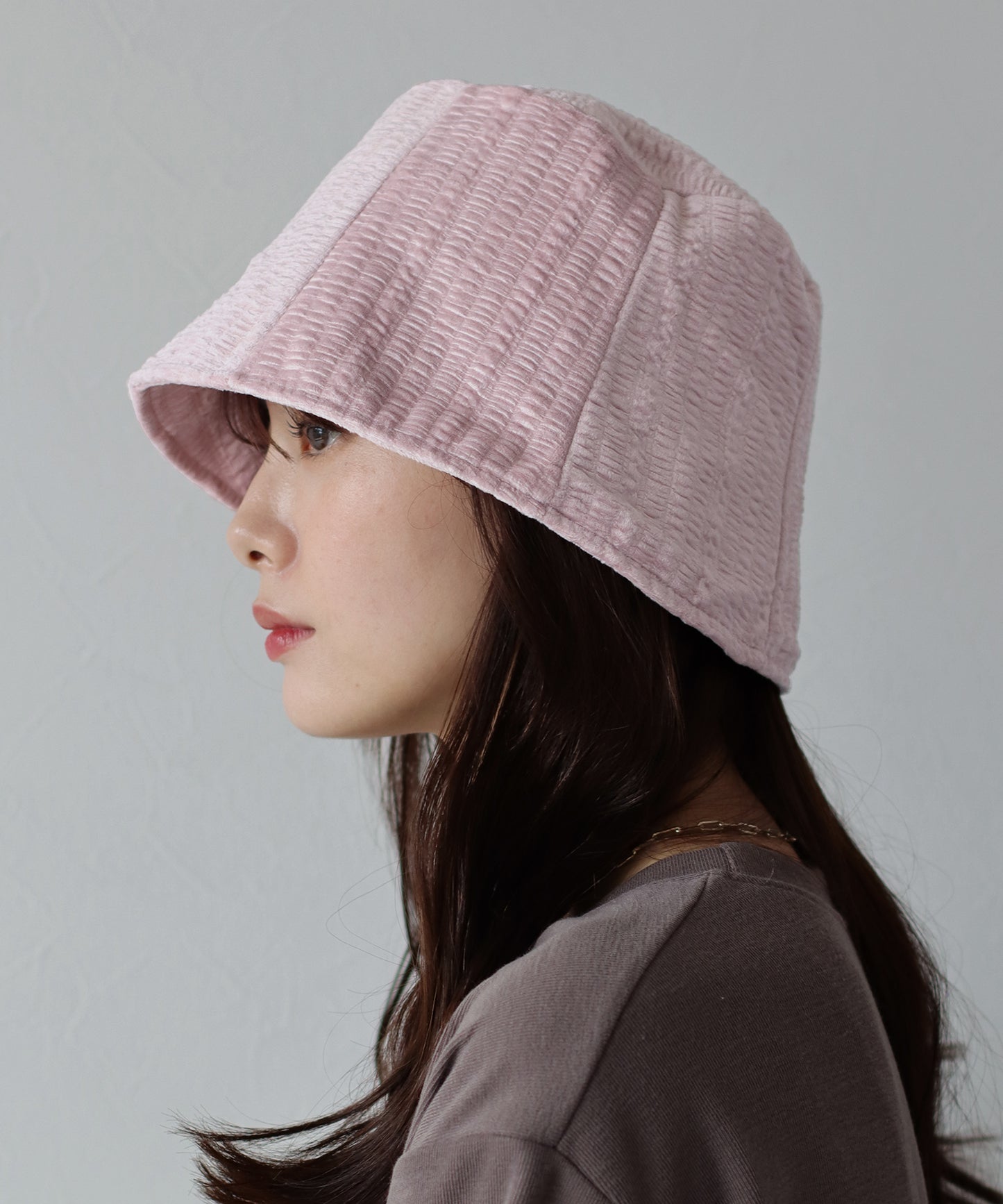 【SALE】ベロアジャガードバケットハット