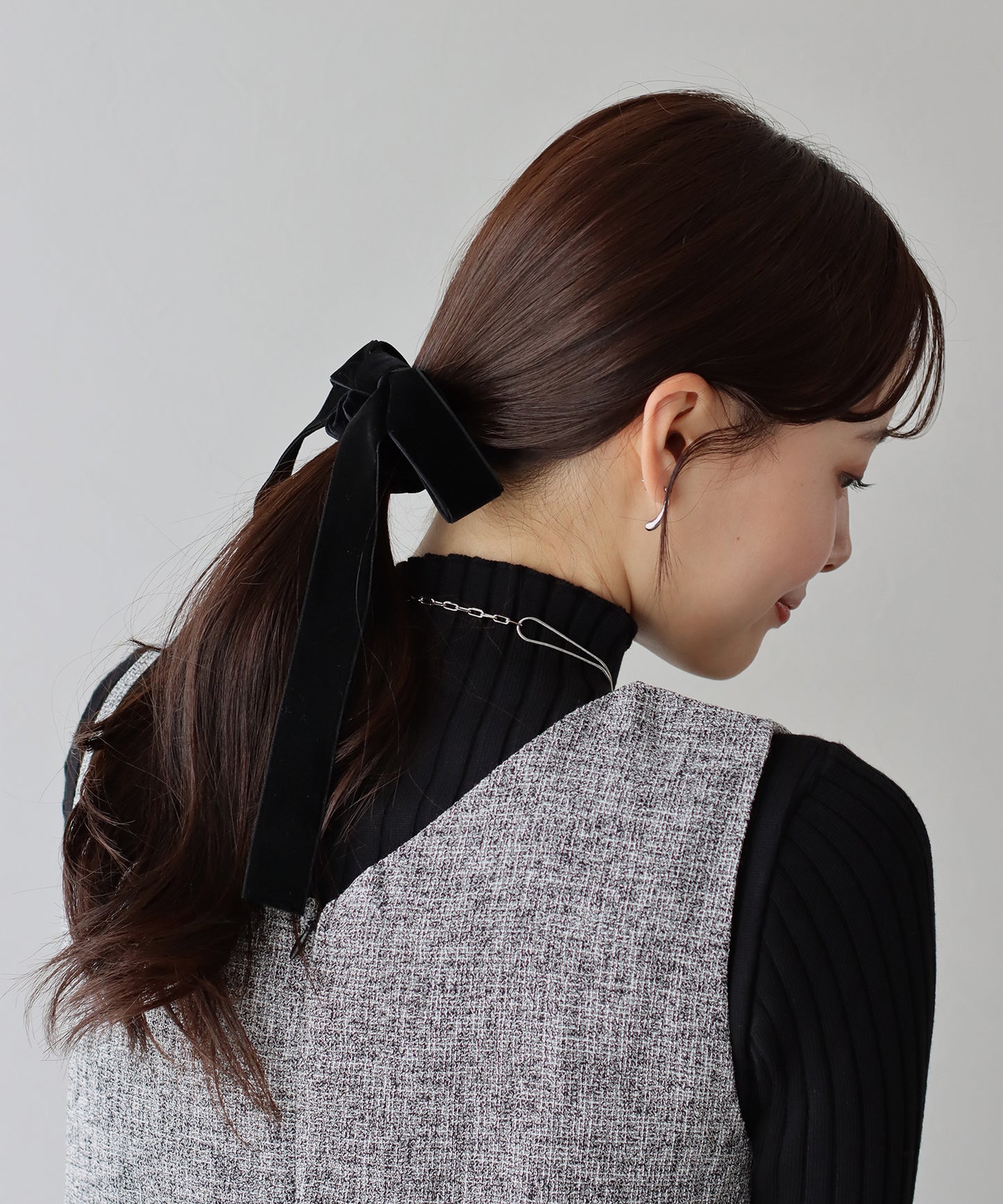 ロングベロアリボンシュシュ【ネコポス】