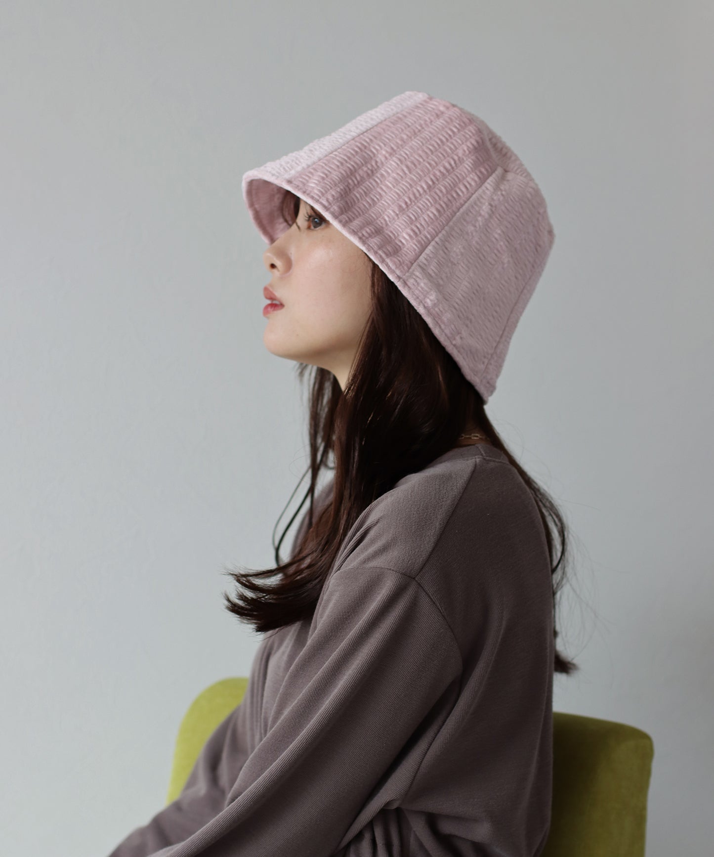 【SALE】ベロアジャガードバケットハット
