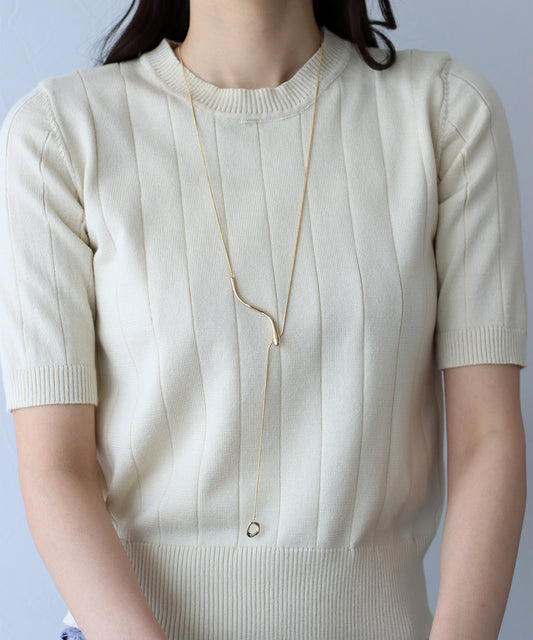 ウェーブモチーフロングネックレス【ネコポス】