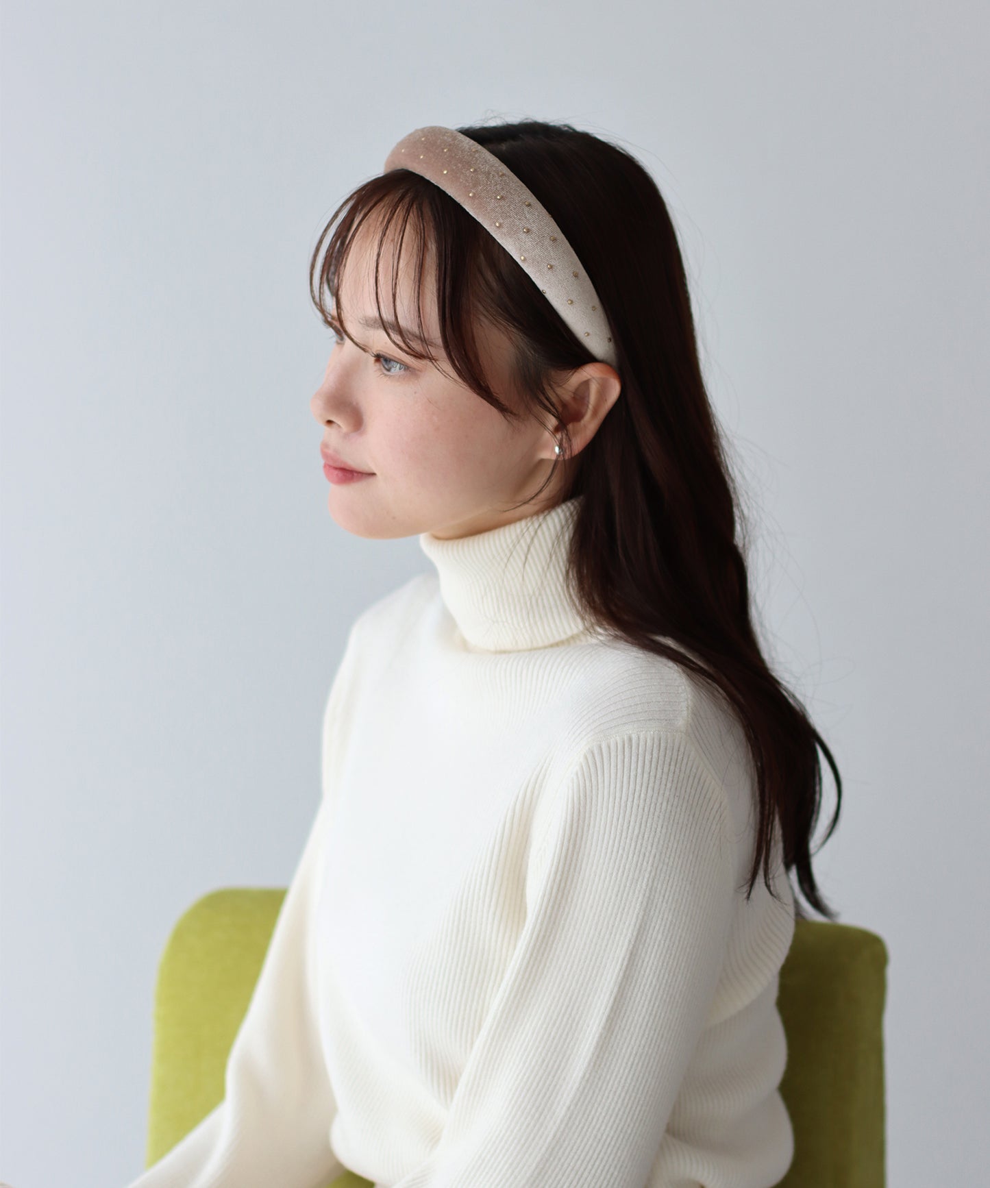 タイニードットベロアカチューシャ