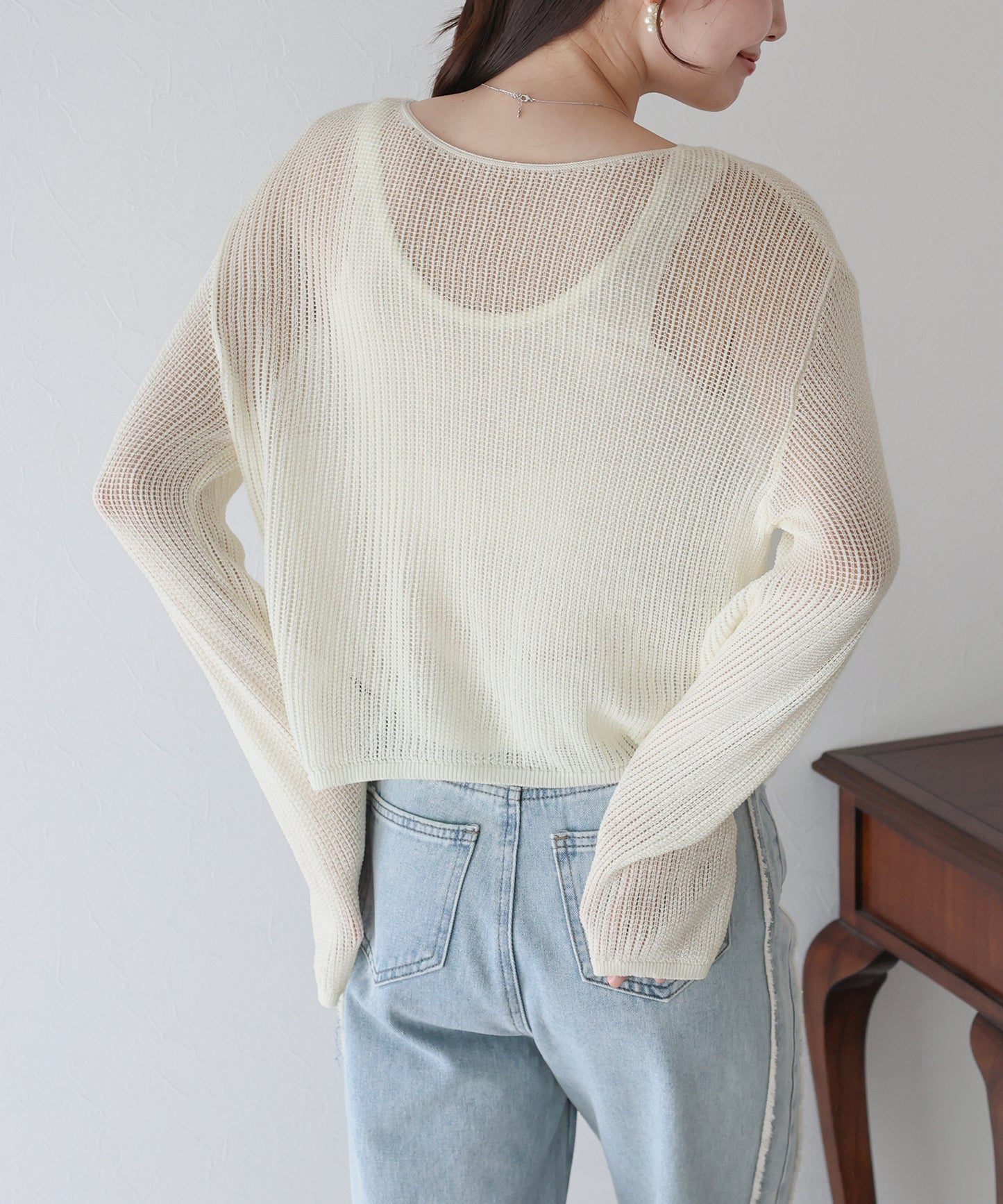 【SALE】メッシュニット+タンクトップSET