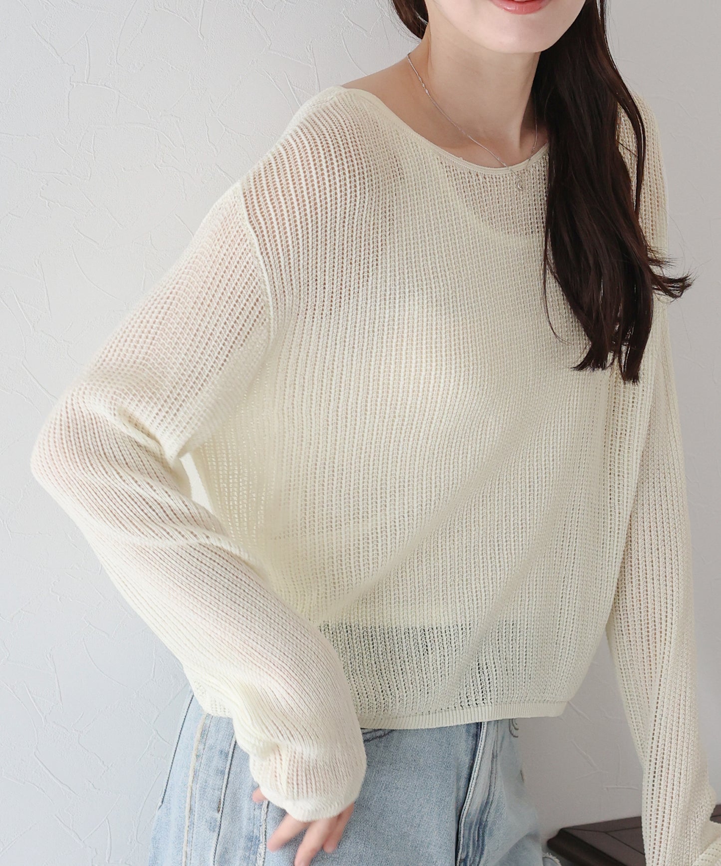 【SALE】メッシュニット+タンクトップSET