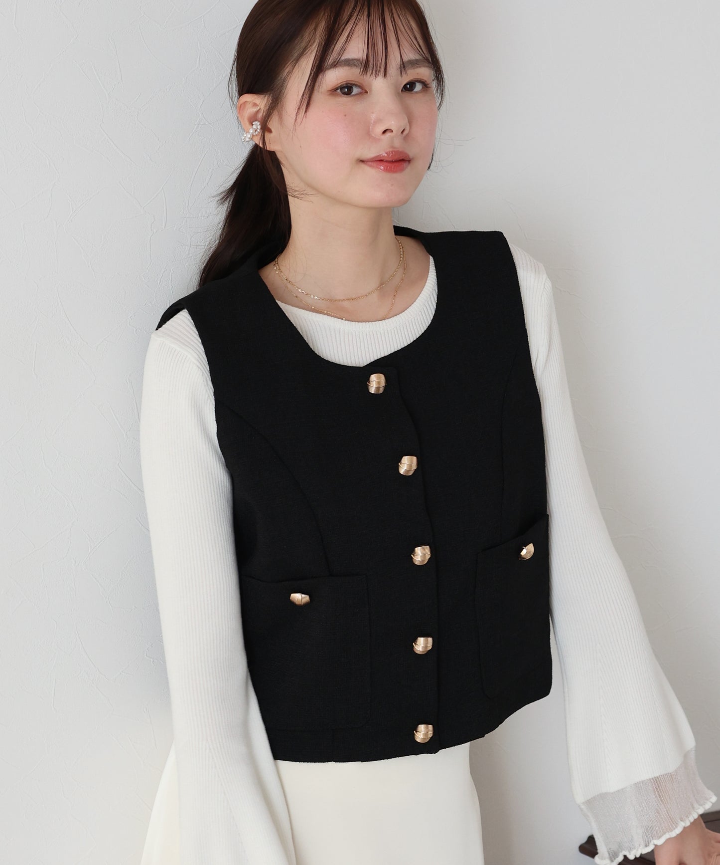 【TIME SALE】ツイードベスト