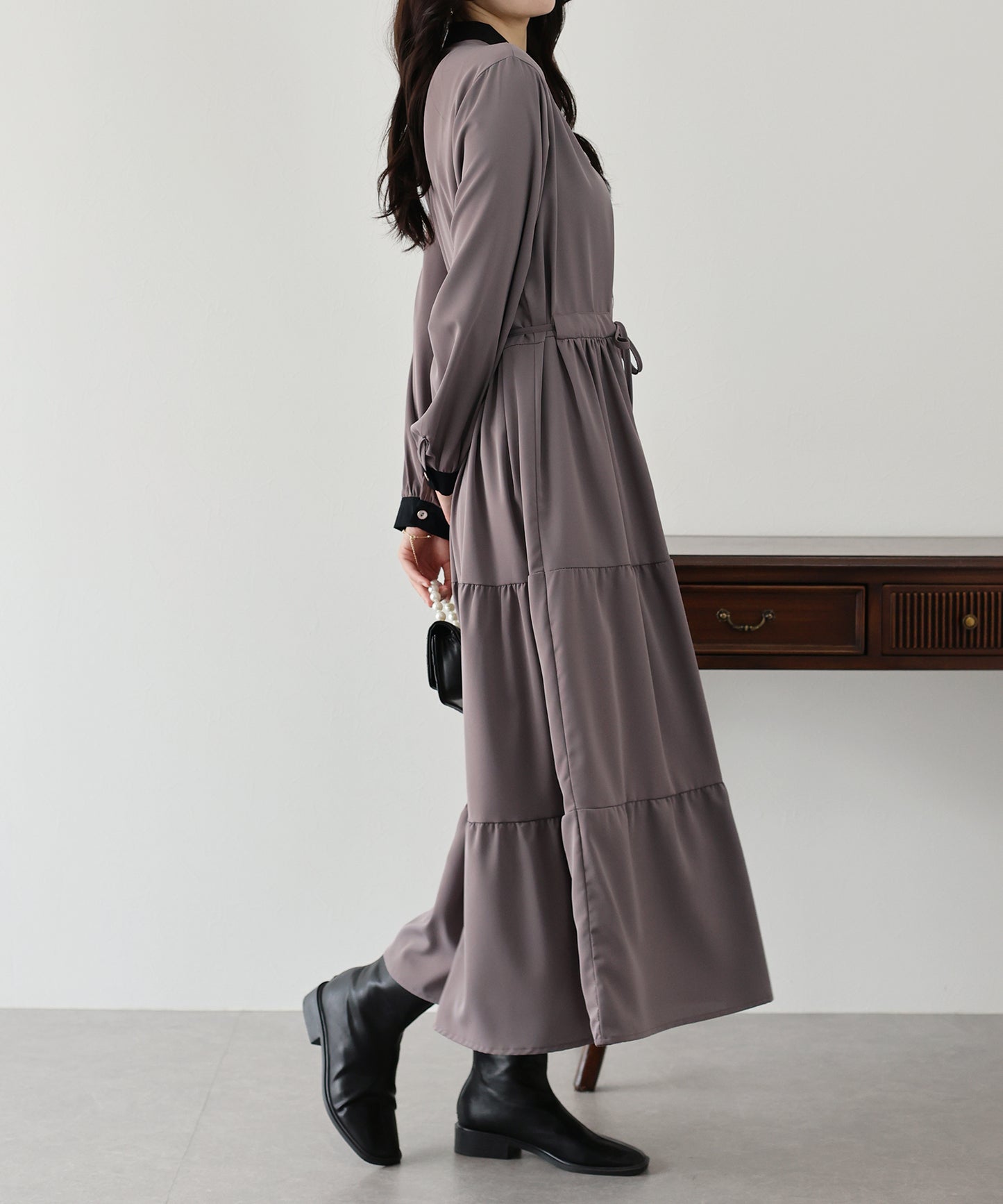 【TIME SALE】ティアードワンピース