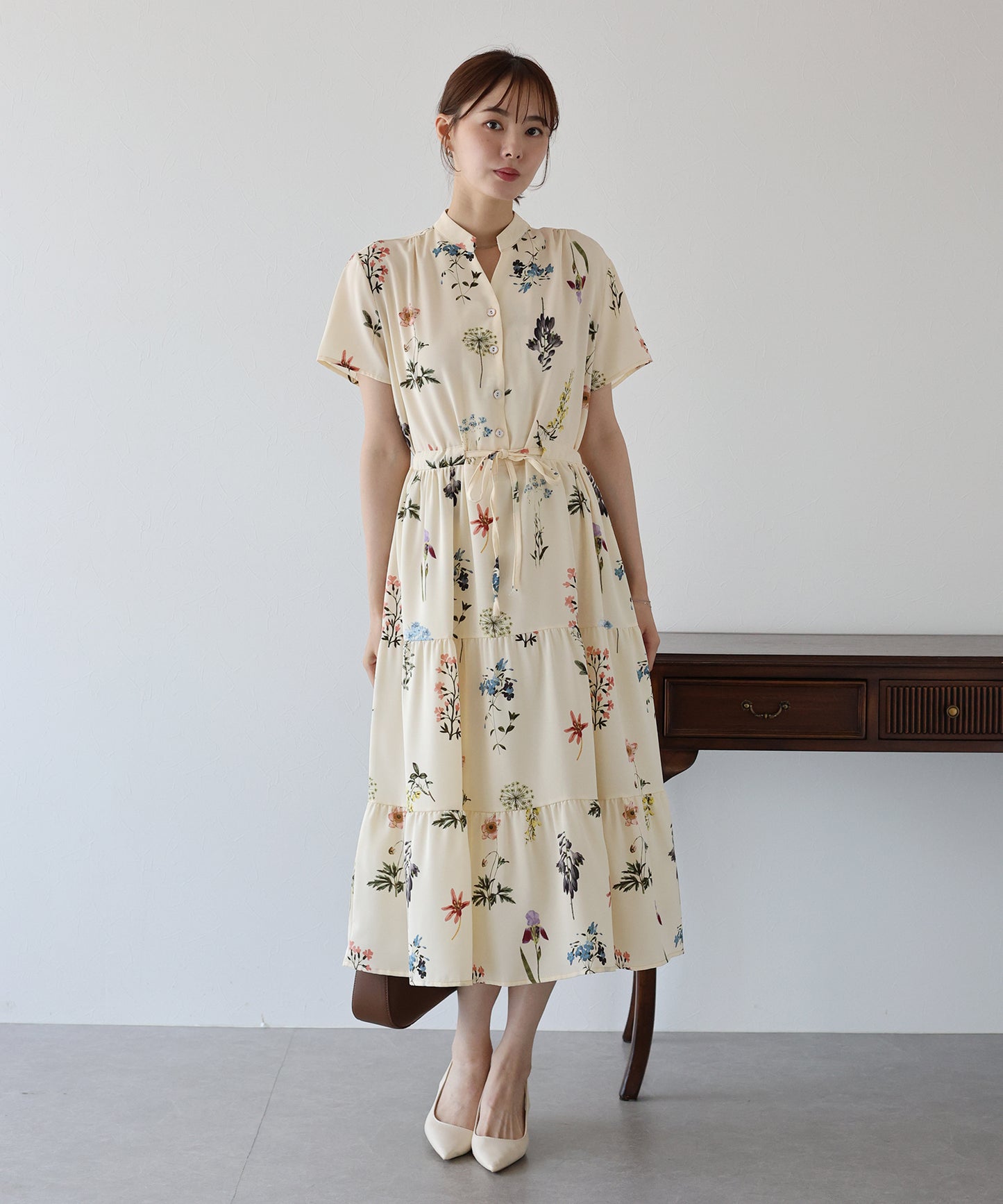 【TIME SALE】【接触冷感】無地&アソート花柄ワンピース