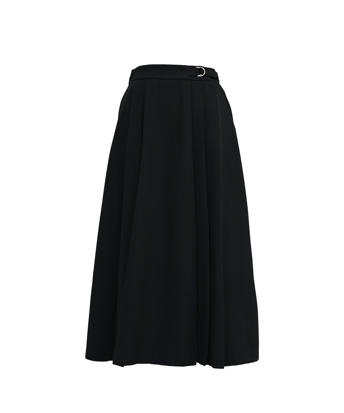 サイドベルトプリーツスカート