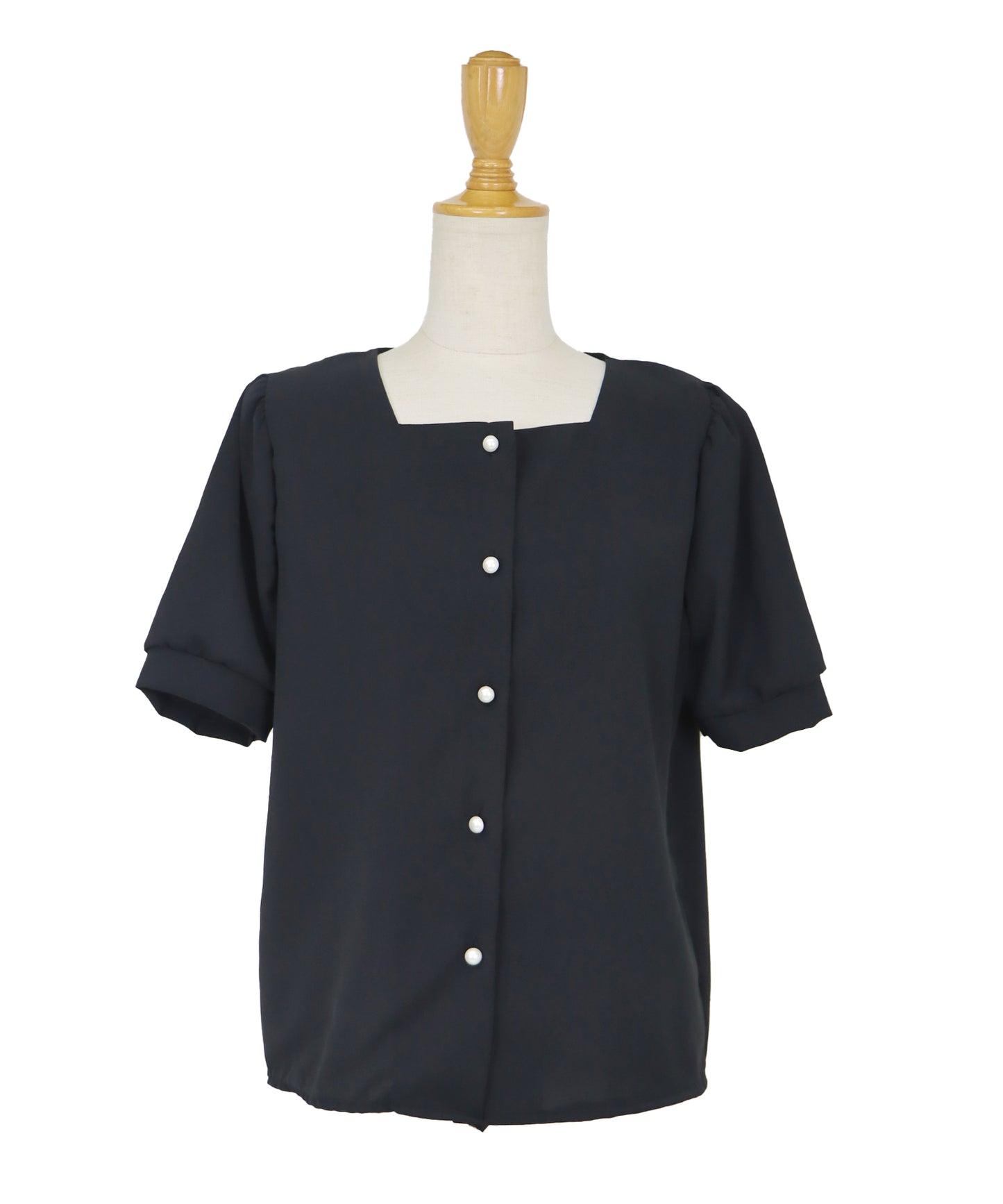 【TIME SALE】パールボタンブラウス【ネコポス】