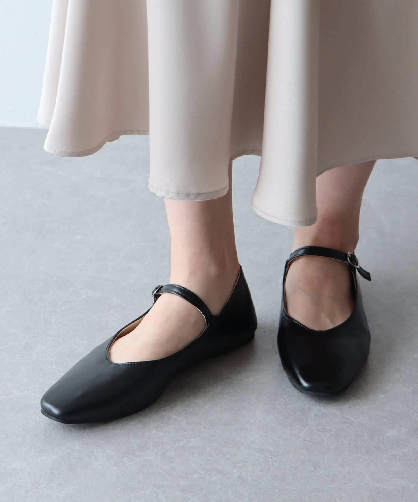 【SALE】ストラップフラットシューズ