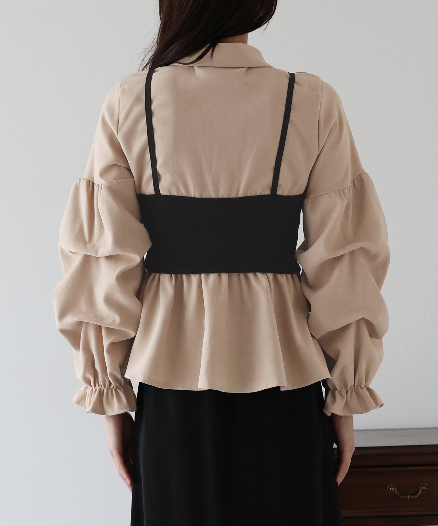 【TIME SALE】ビスチェレイヤードコーデュロイシャツ