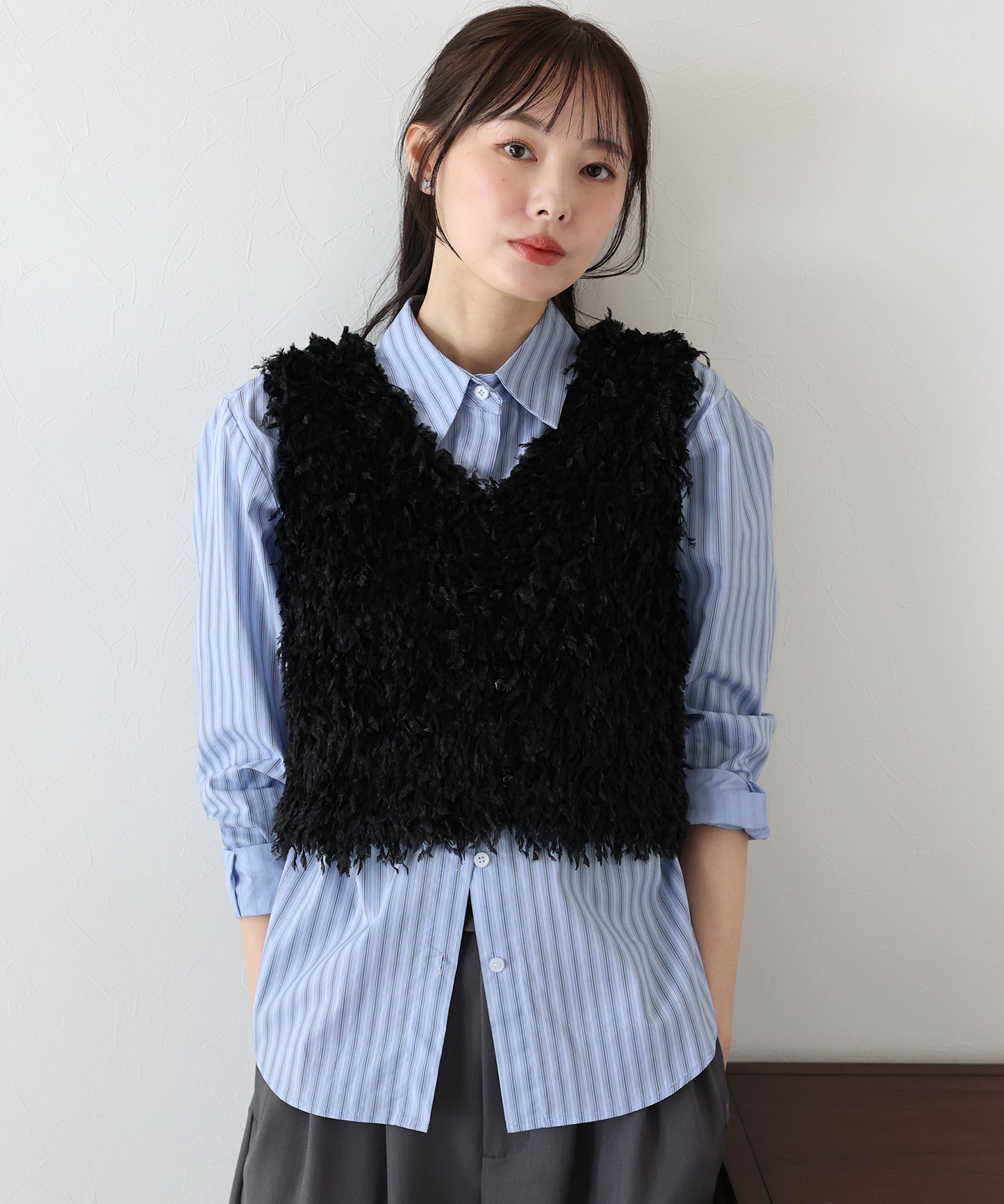 【SALE】カラーストライプシャツ【ネコポス】