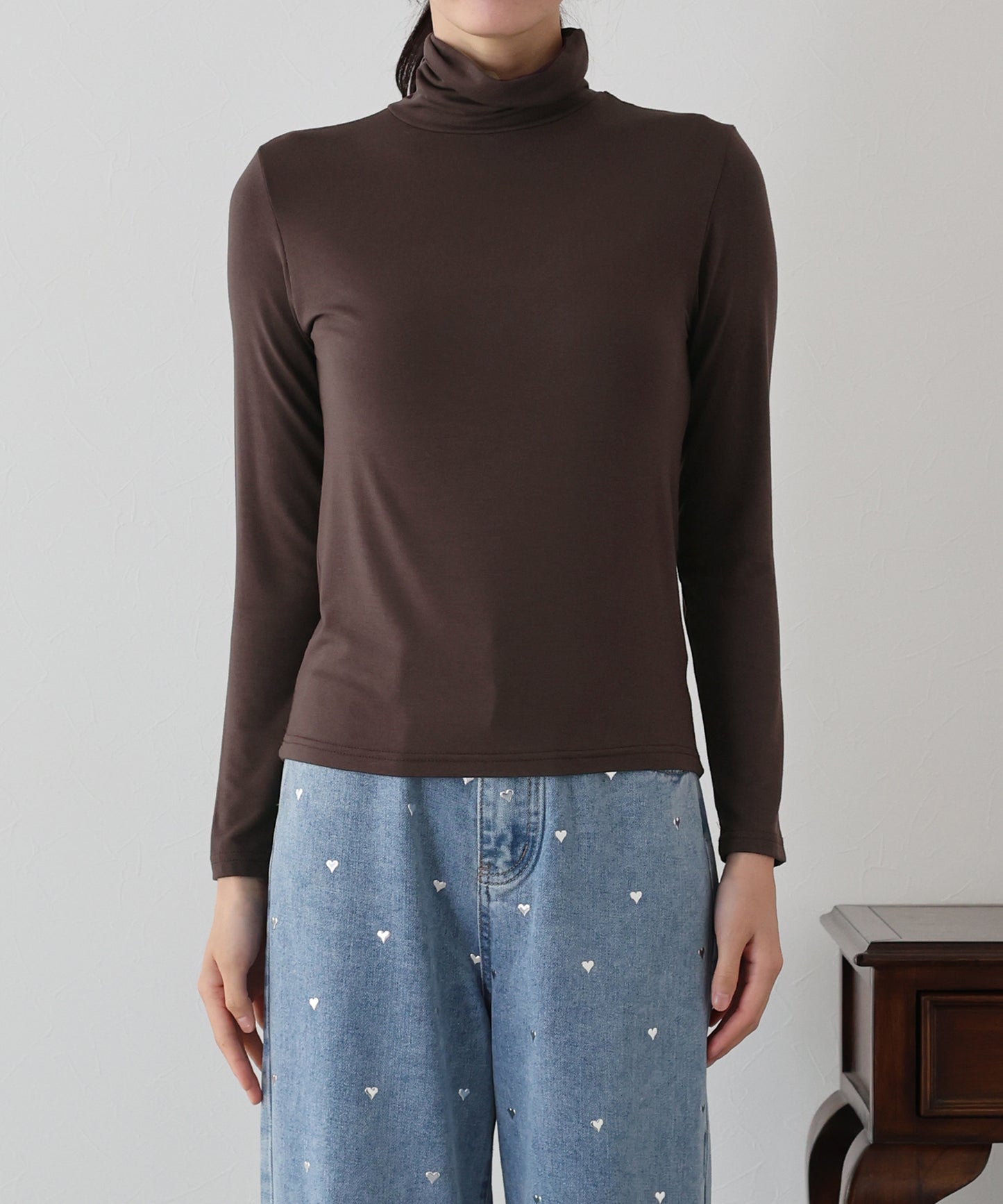 【SALE】タートルネックカットソー【ネコポス】