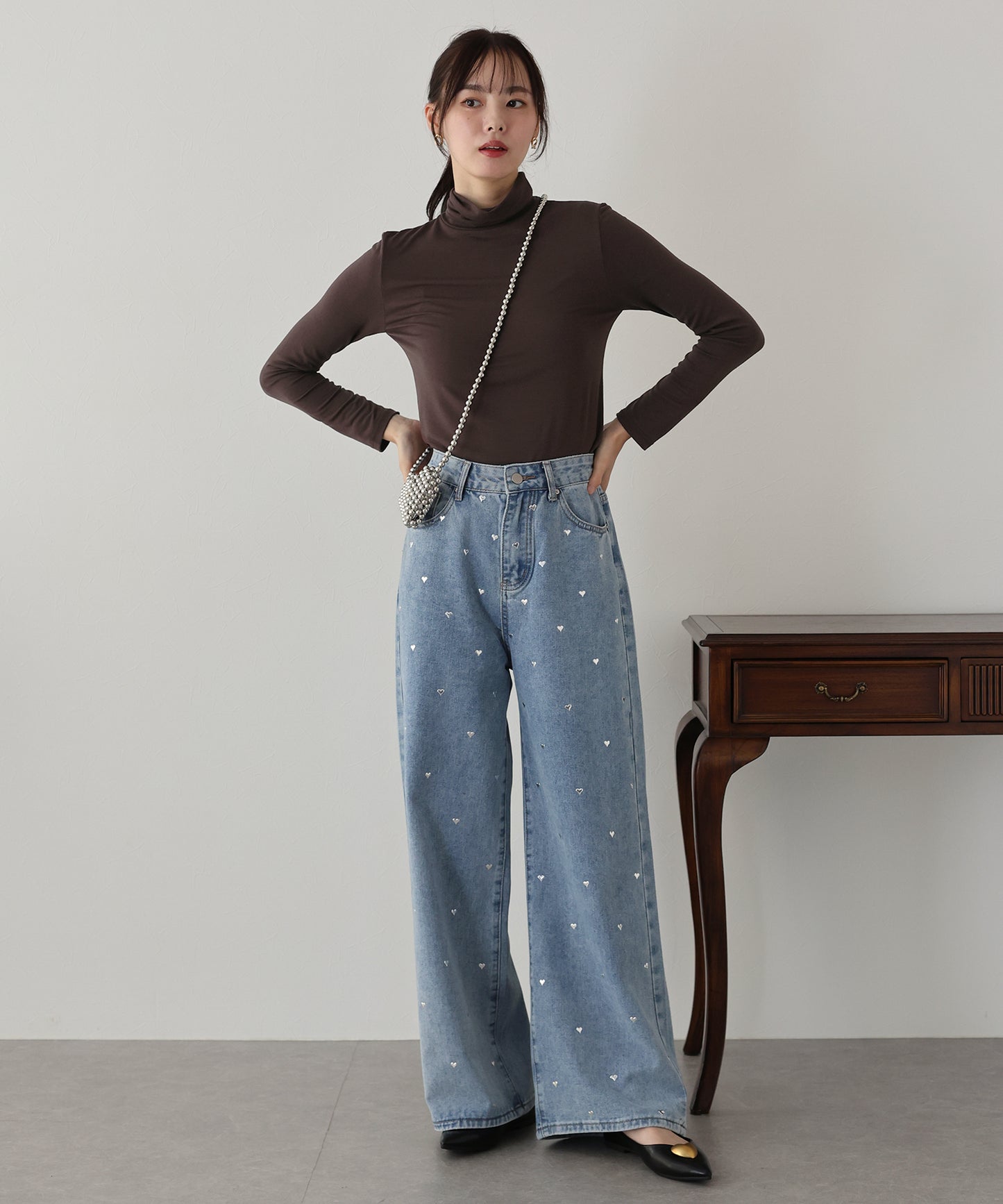 【SALE】タートルネックカットソー【ネコポス】