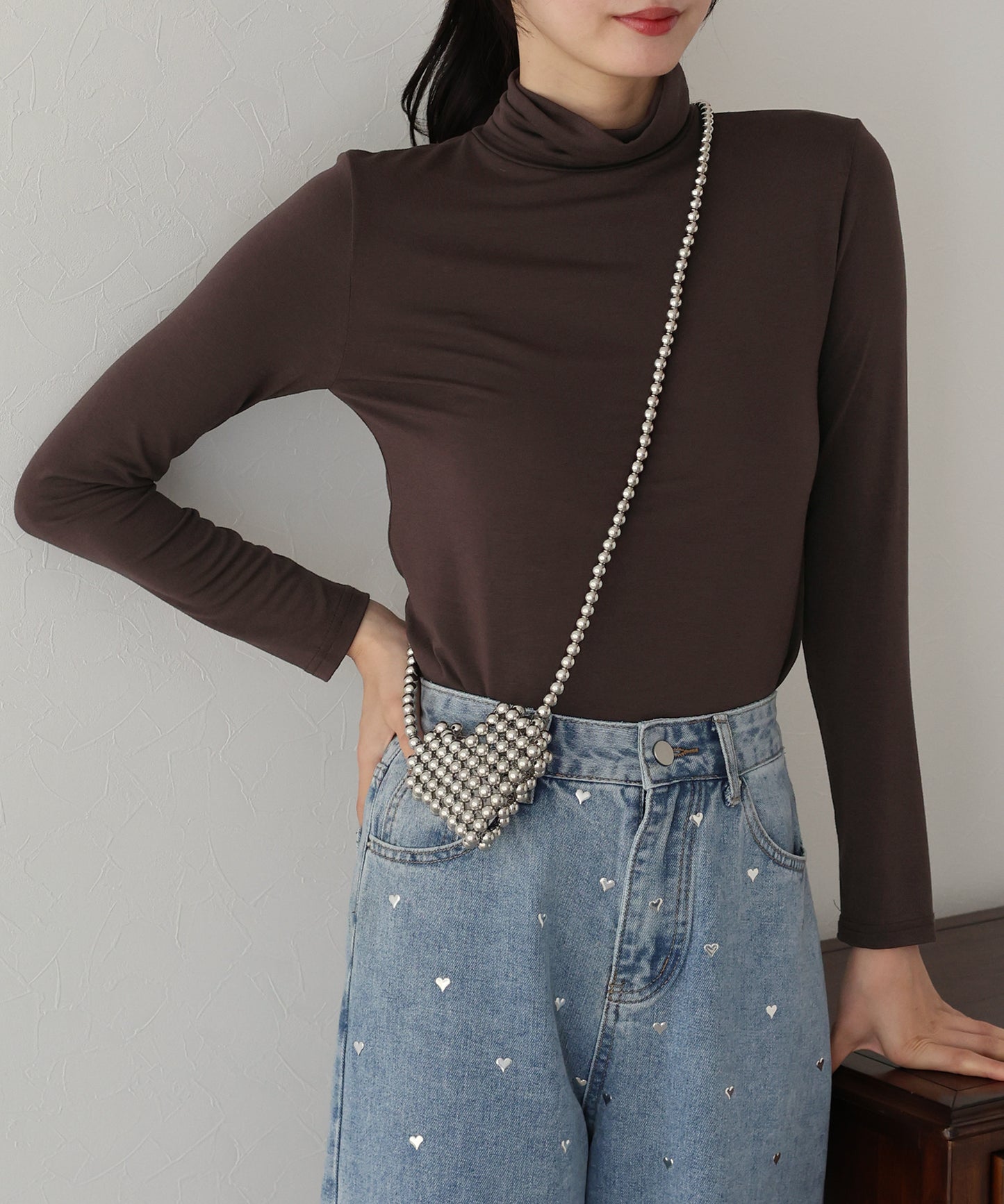 【SALE】タートルネックカットソー【ネコポス】