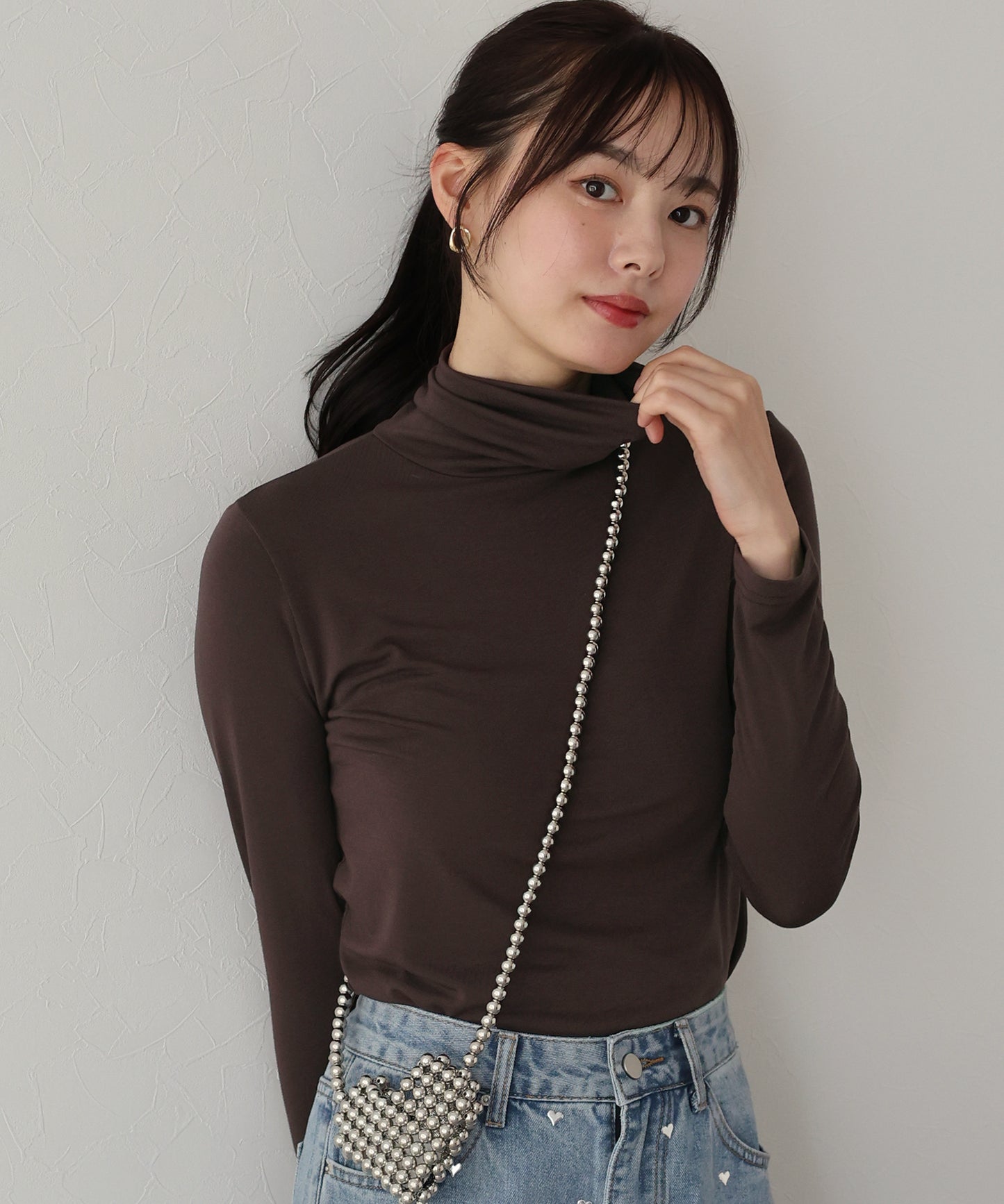 【SALE】タートルネックカットソー【ネコポス】